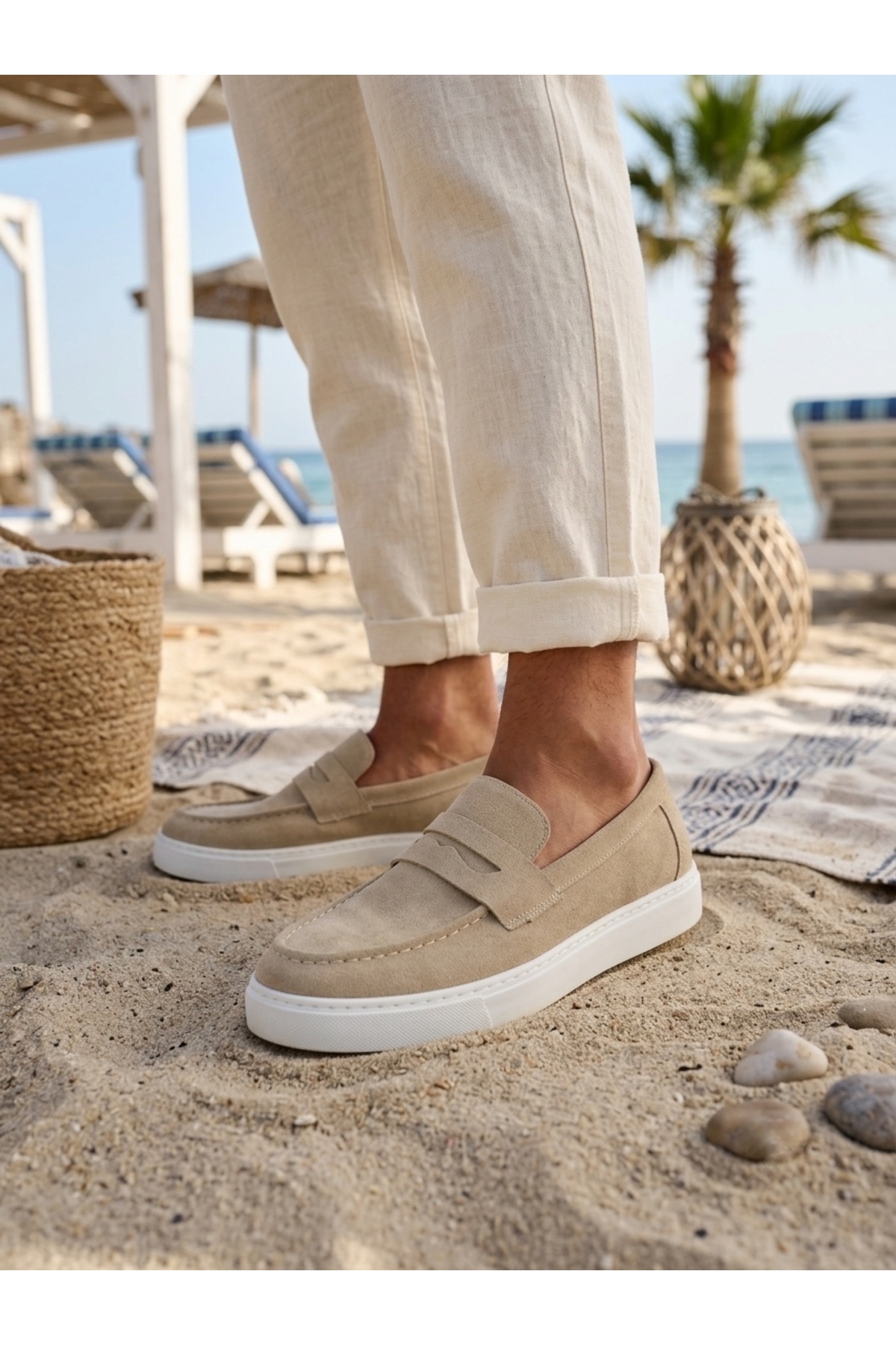 MehLey MHLY0180 Erkek Loafer Günlük Ayakkabı Dikişli Yüksek Konforlu Taban görsel 4
