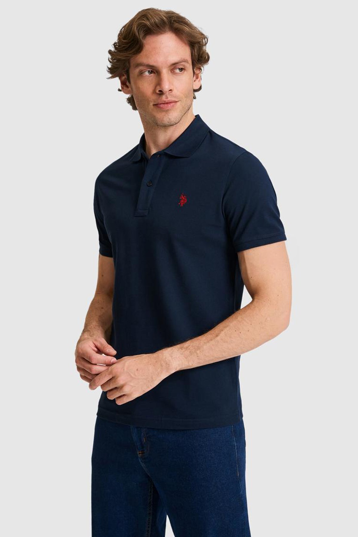 پولوشرت مردانه یقه پلو | یو اس پولو U.S. Polo Assn. 50322347-VR033 TR - تصویر 2