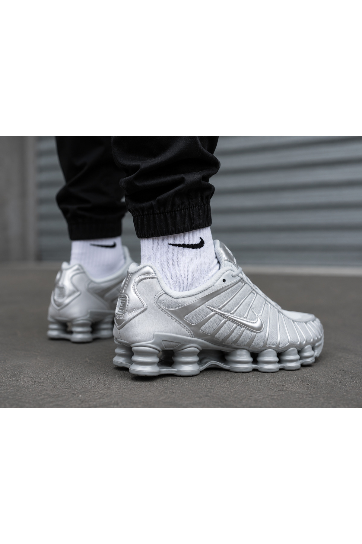Nike SHOX TL Sneaker PURE PLATINUM/METALLIC SILVER ayakkabı ASLAN