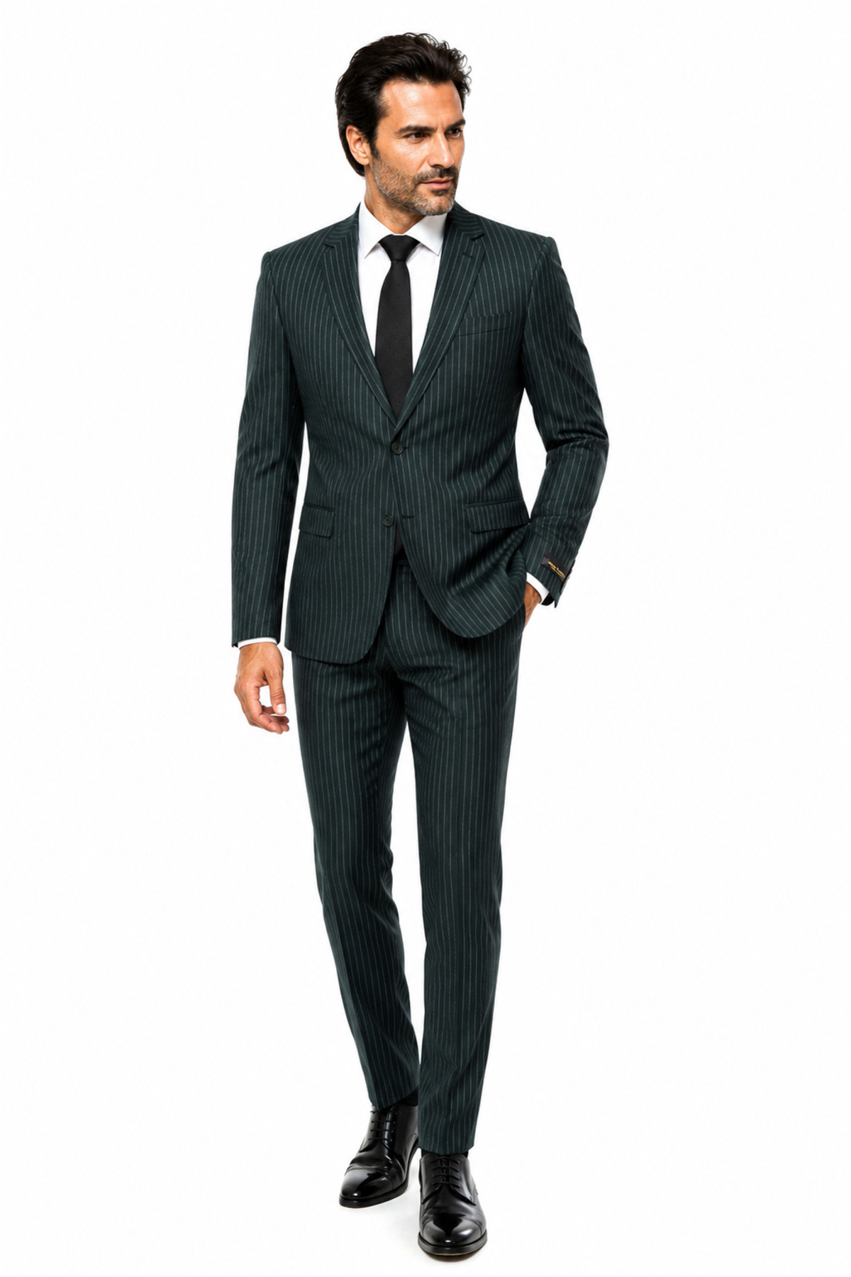 FABIO CASSEL REGULAR KESİM ÇİZGİLİ ERKEK TAKIM ELBİSE
