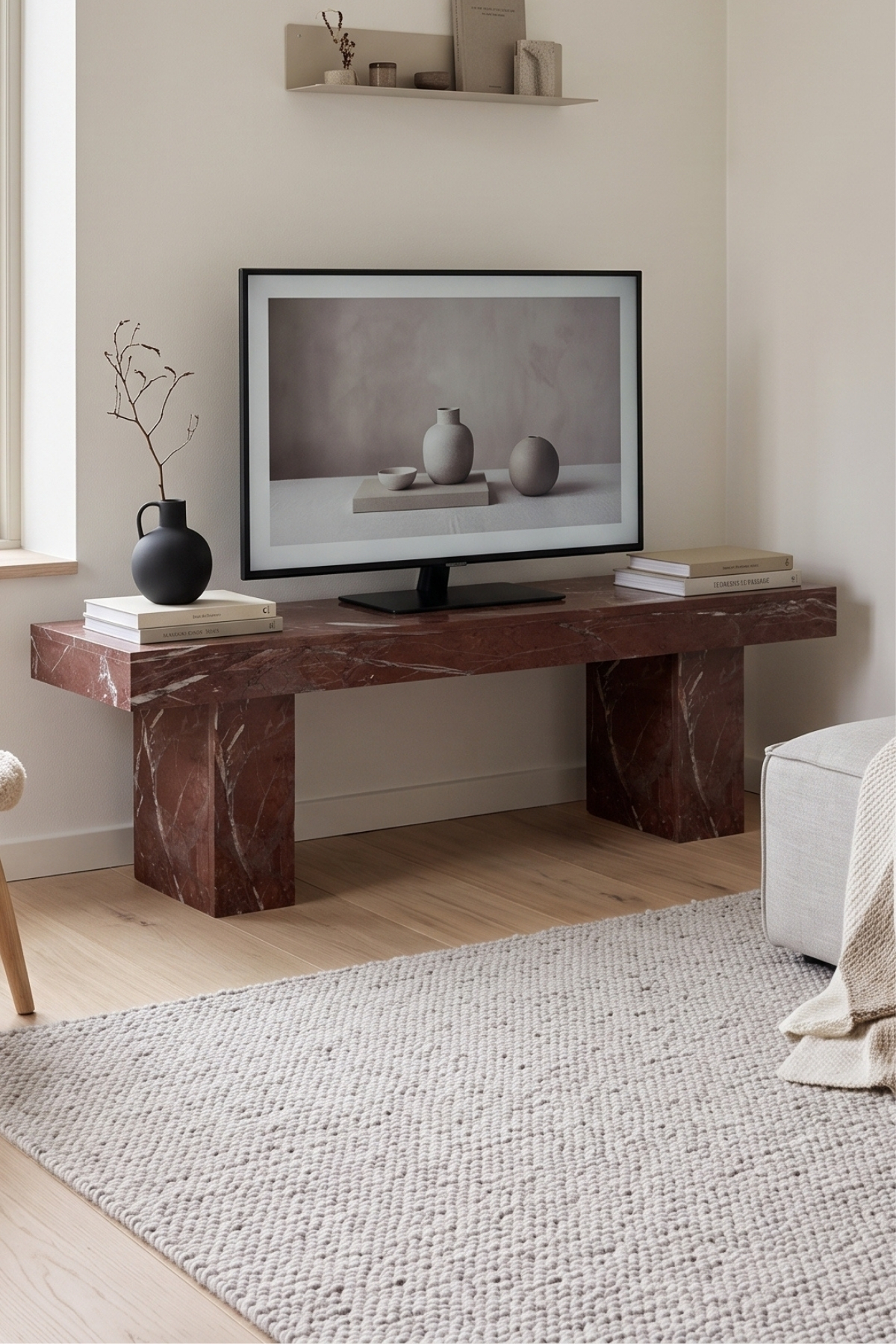 Skandi homeworks Aster 120 cm TV Sehpası Modern Televizyon Ünitesi
