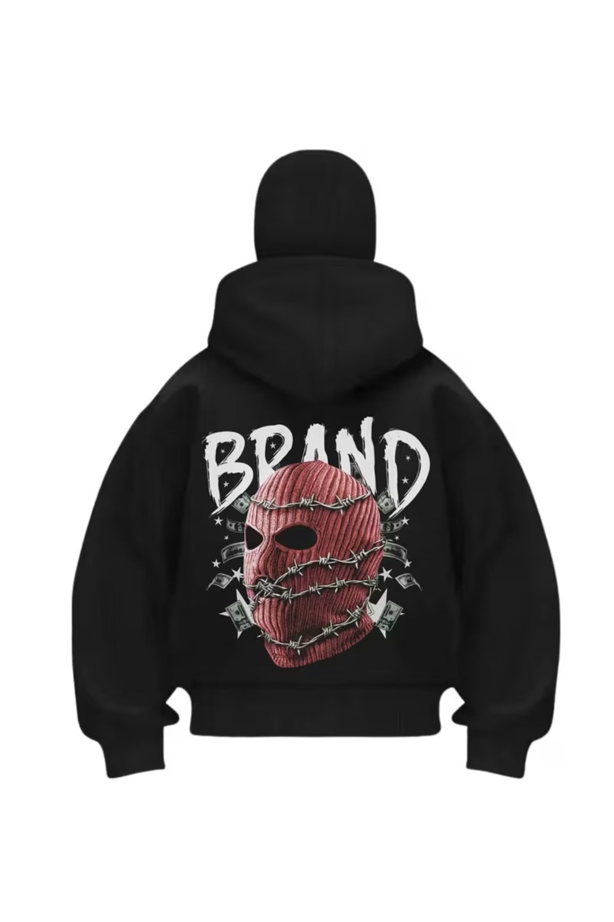 AZIZI TEKSTIL Snow Masked Ninja Unisex Sweatshirt Cardigan