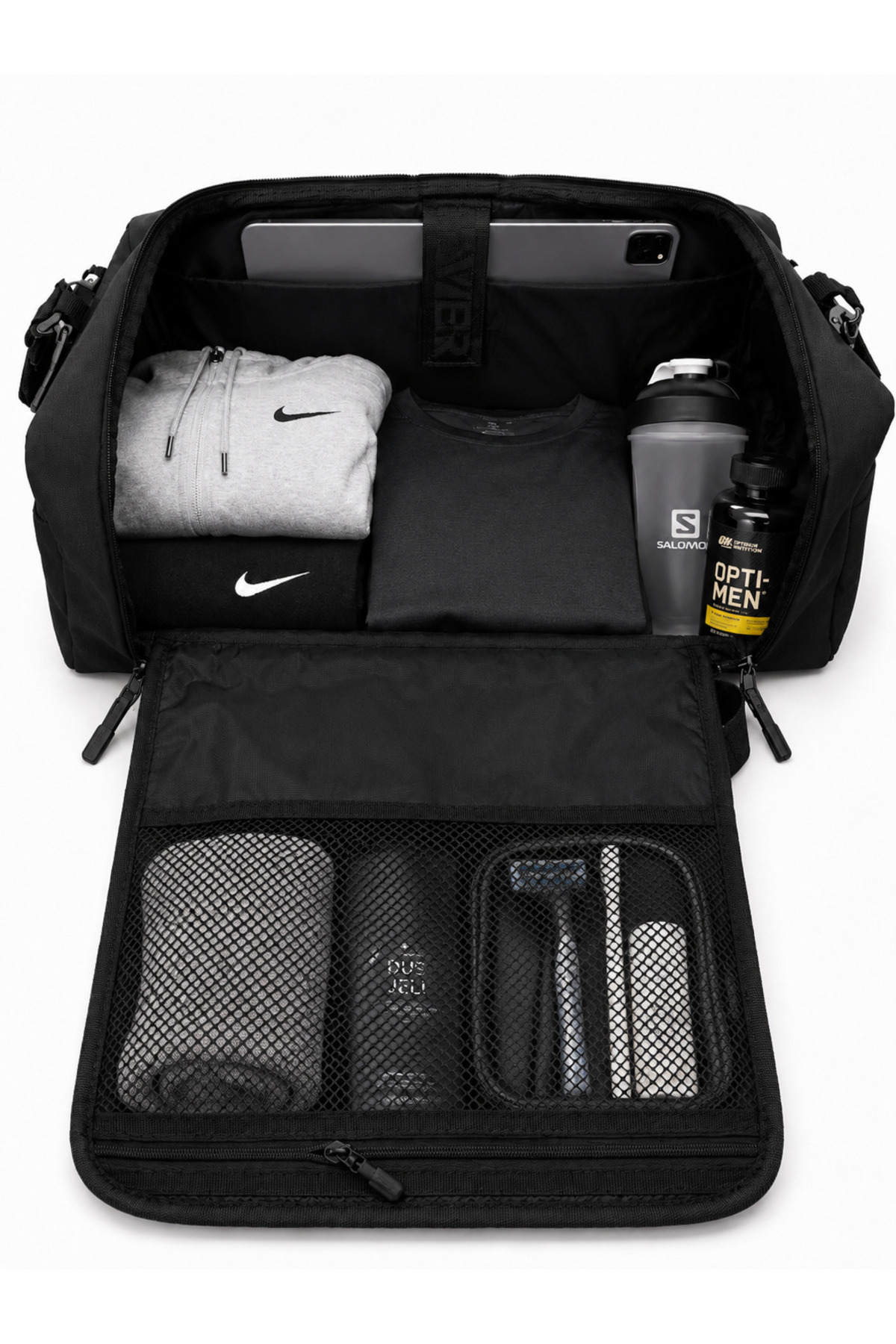 talentteles DUFFLE BLACK 45L SPOR ÇANTASI görsel 2