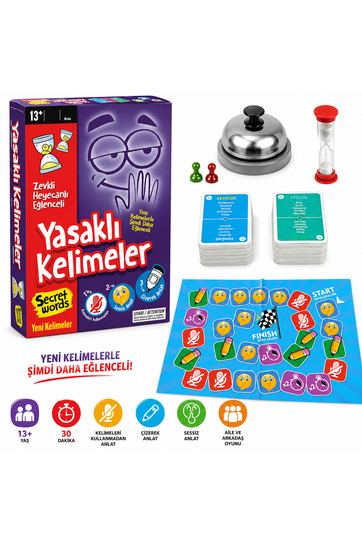 MAKETÇİNİZ Yasaklı Kelimeler – Secret Words - Tabu - Eğlenceli ve Zeka Geliştirici Kelime Oyunu