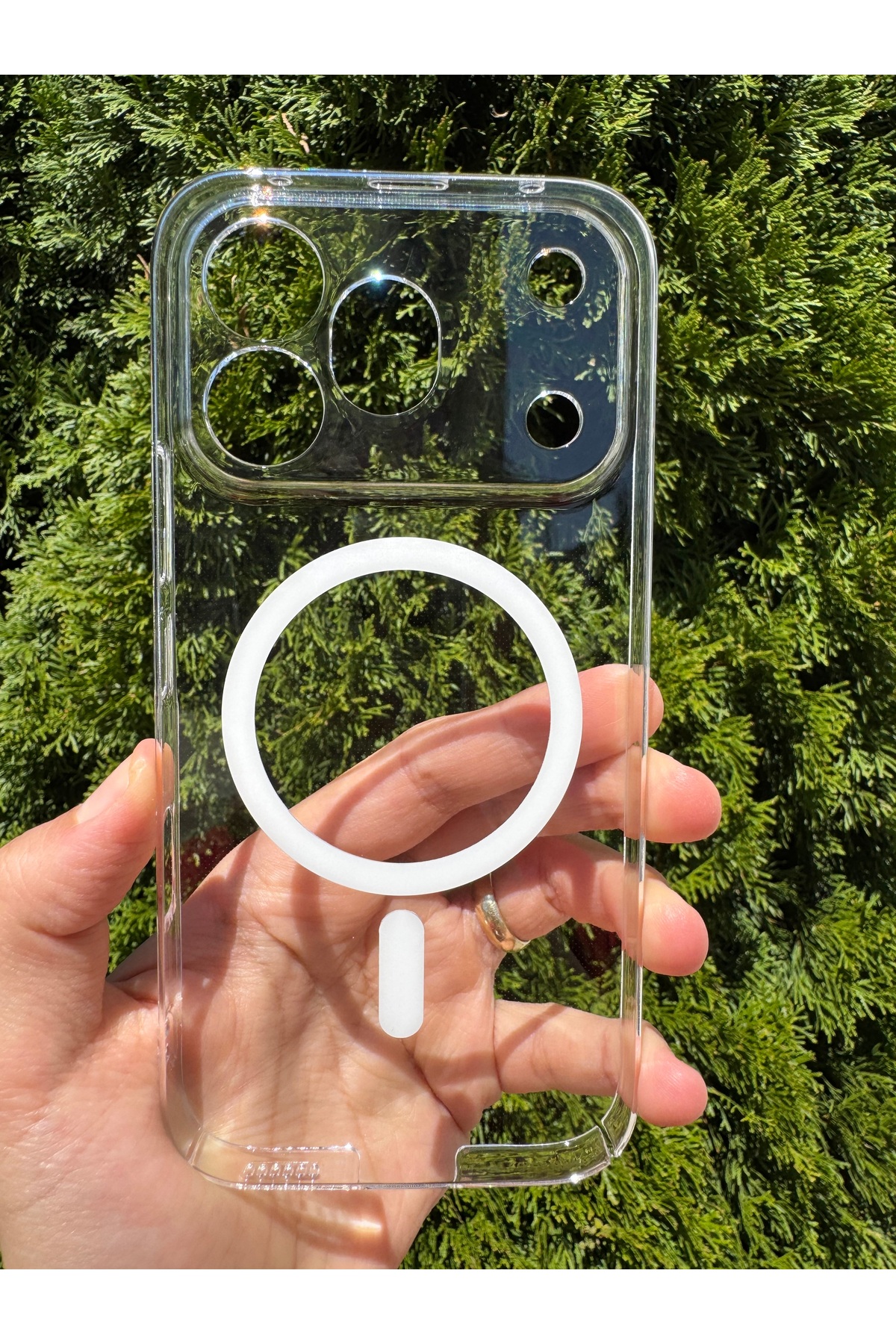 Honor 600 Pro Uyumlu Kılıf İnce Sert Sararmaz Magsafe Kamera Korumalı Koruyucu Dayanıklı Transparan Arka Kapak