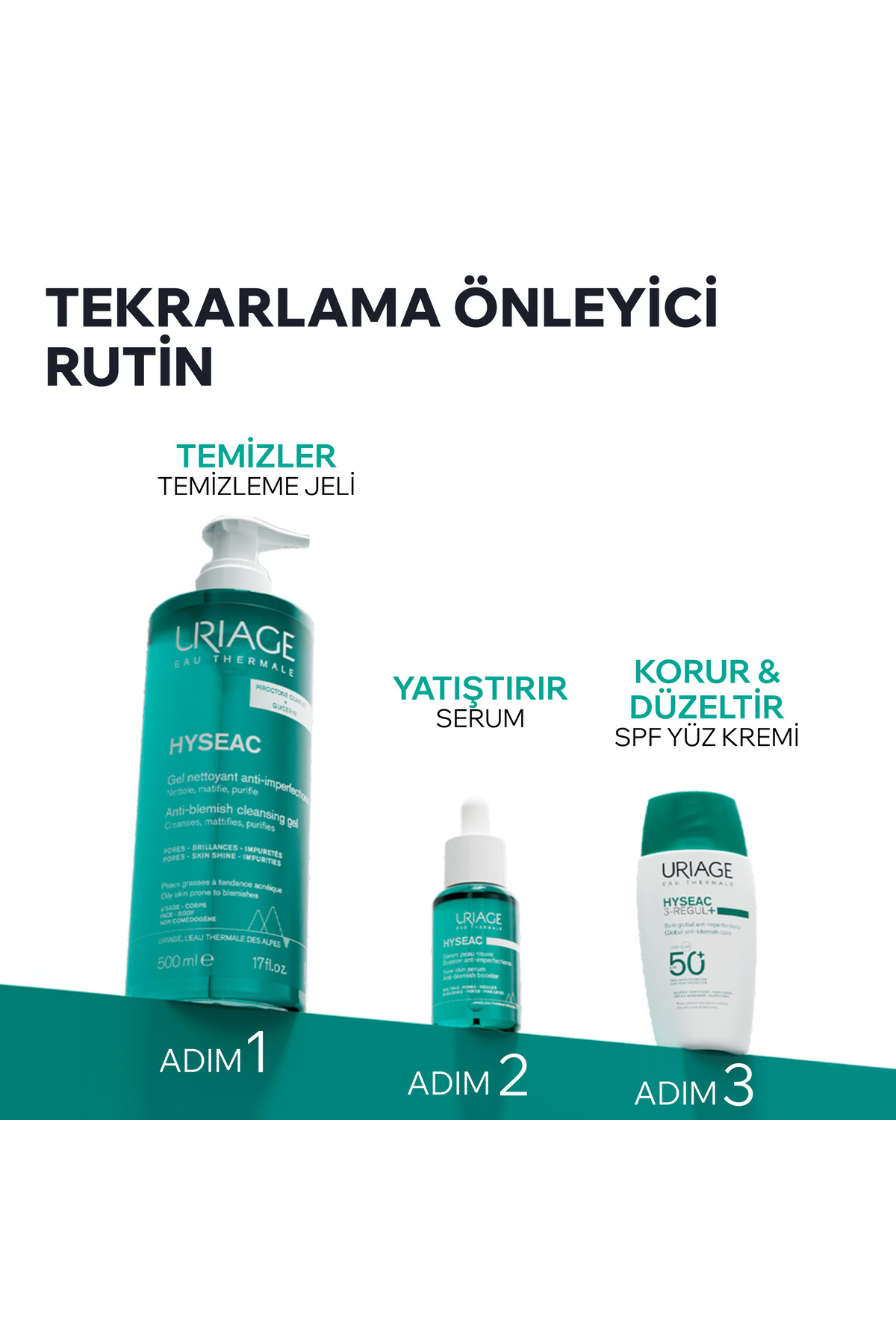 HYSEAC 3Regul+ Karma ve Yağlı Ciltler için Leke ve Siyah Nokta Oluşumunu Önleyen SPF50+ Güneş Kremi — 3661434027901 — تصویر 7 از 8