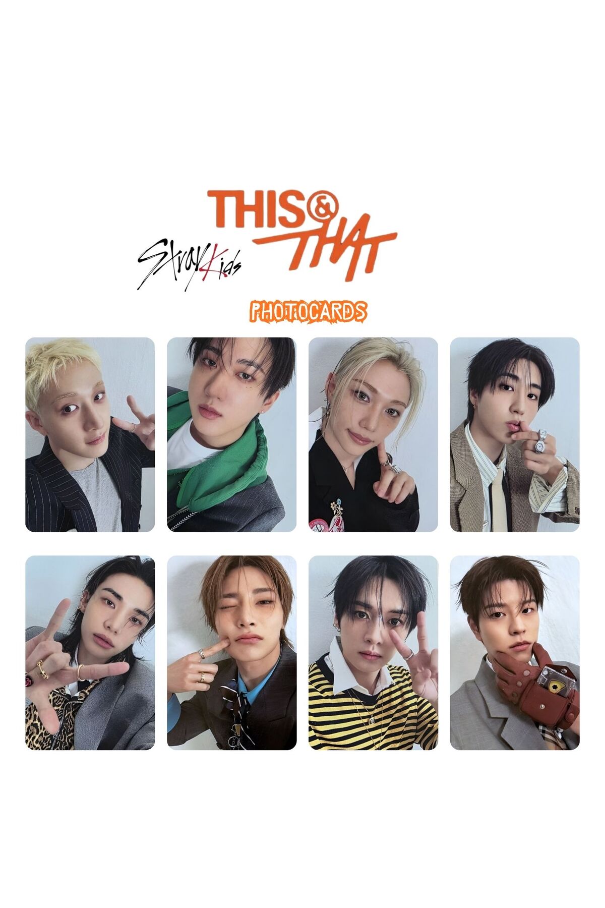 Kpop Dünyasi STRAY KIDS '' This & That '' This Ver. Photocards Set