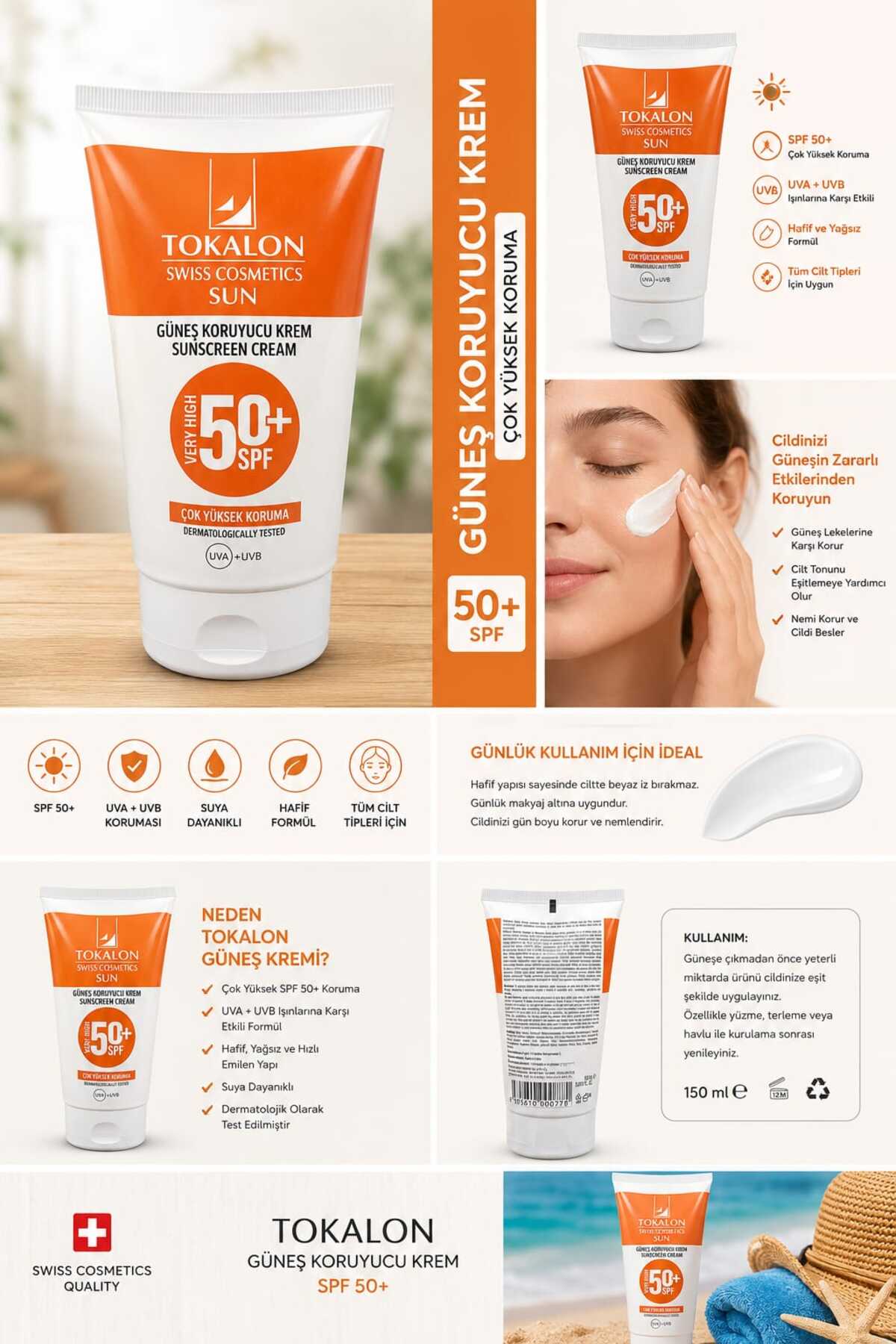 Tokalon Güneş Kremi 150 ml