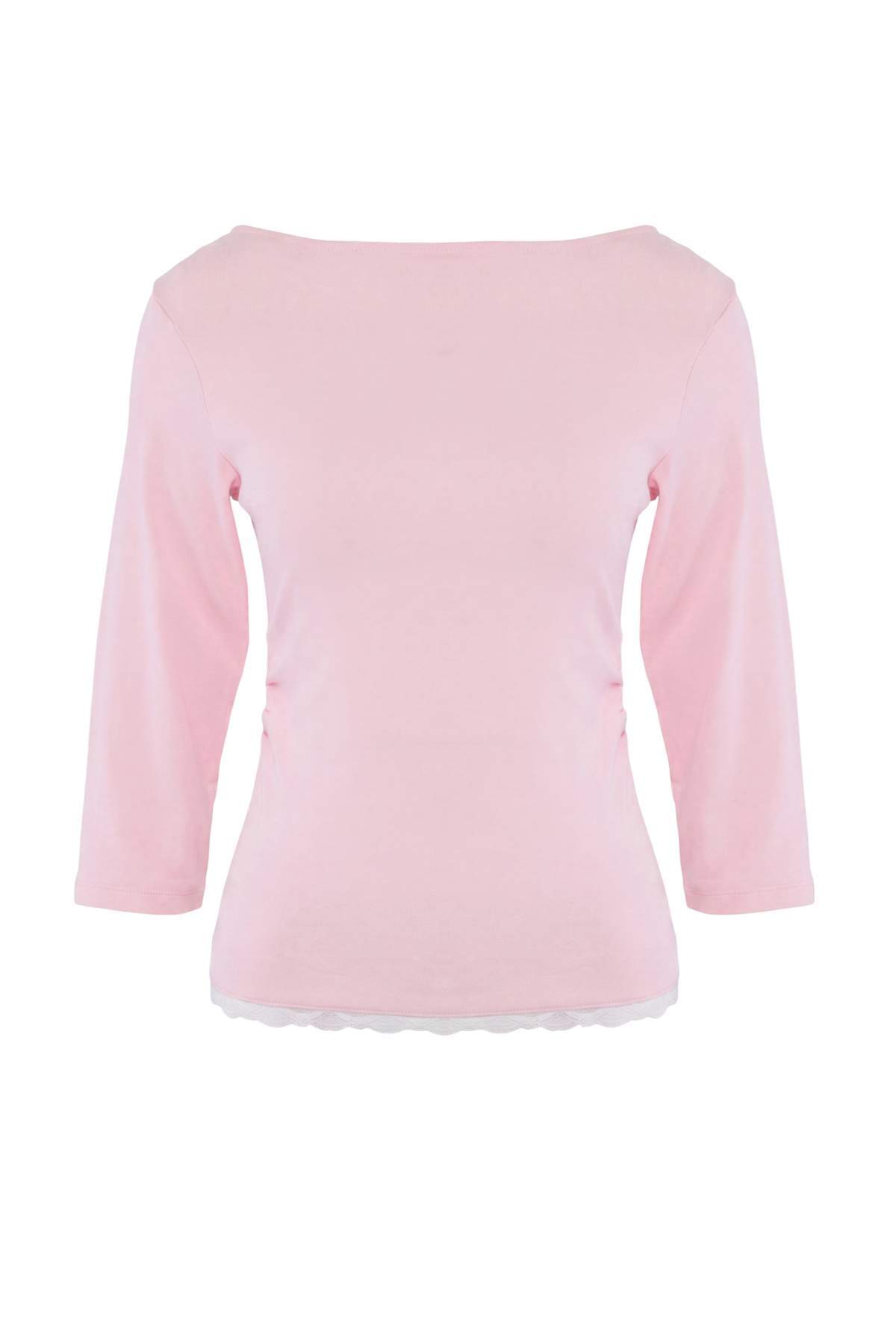 Trendyolmilla Pembe Örme T-Shirt TWOAW27TS00003