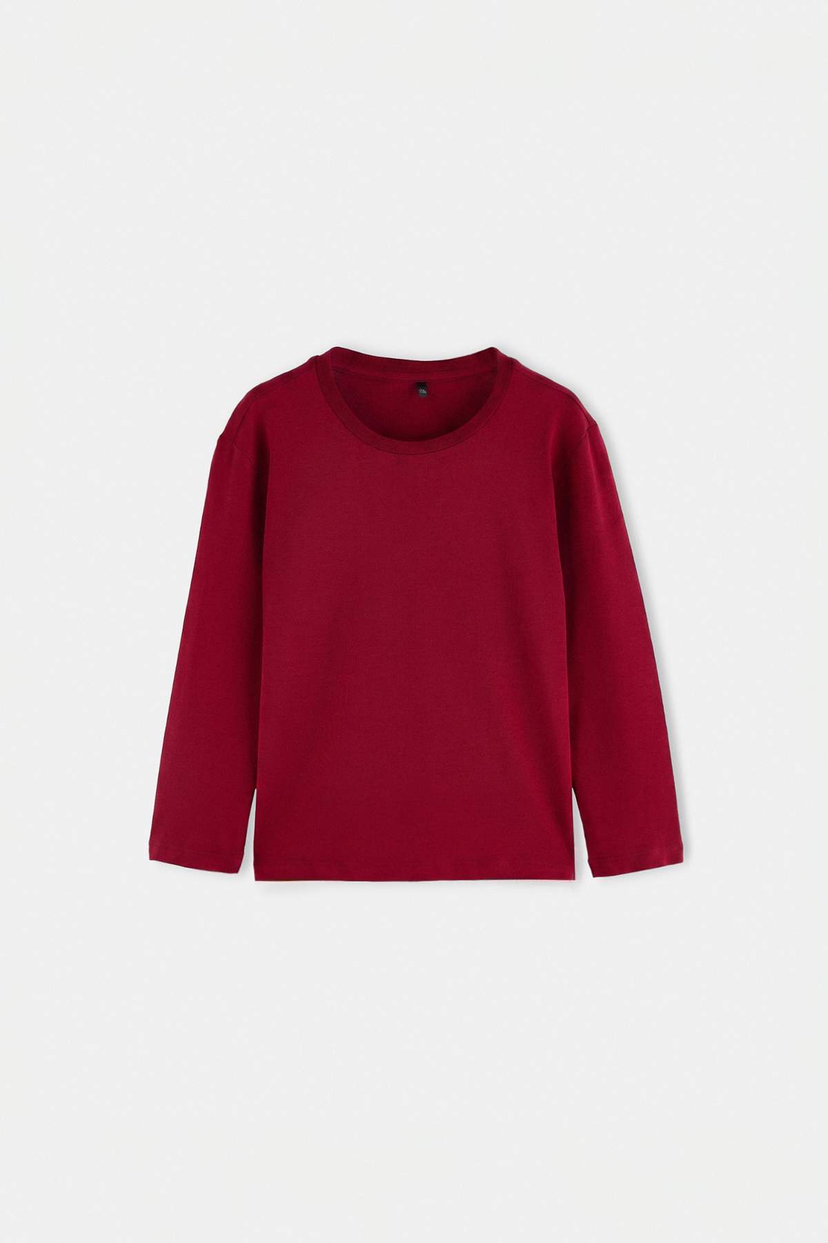 Trendyolmilla Kids Bordo Düz Örme T-Shirt TKDAW27TS00009