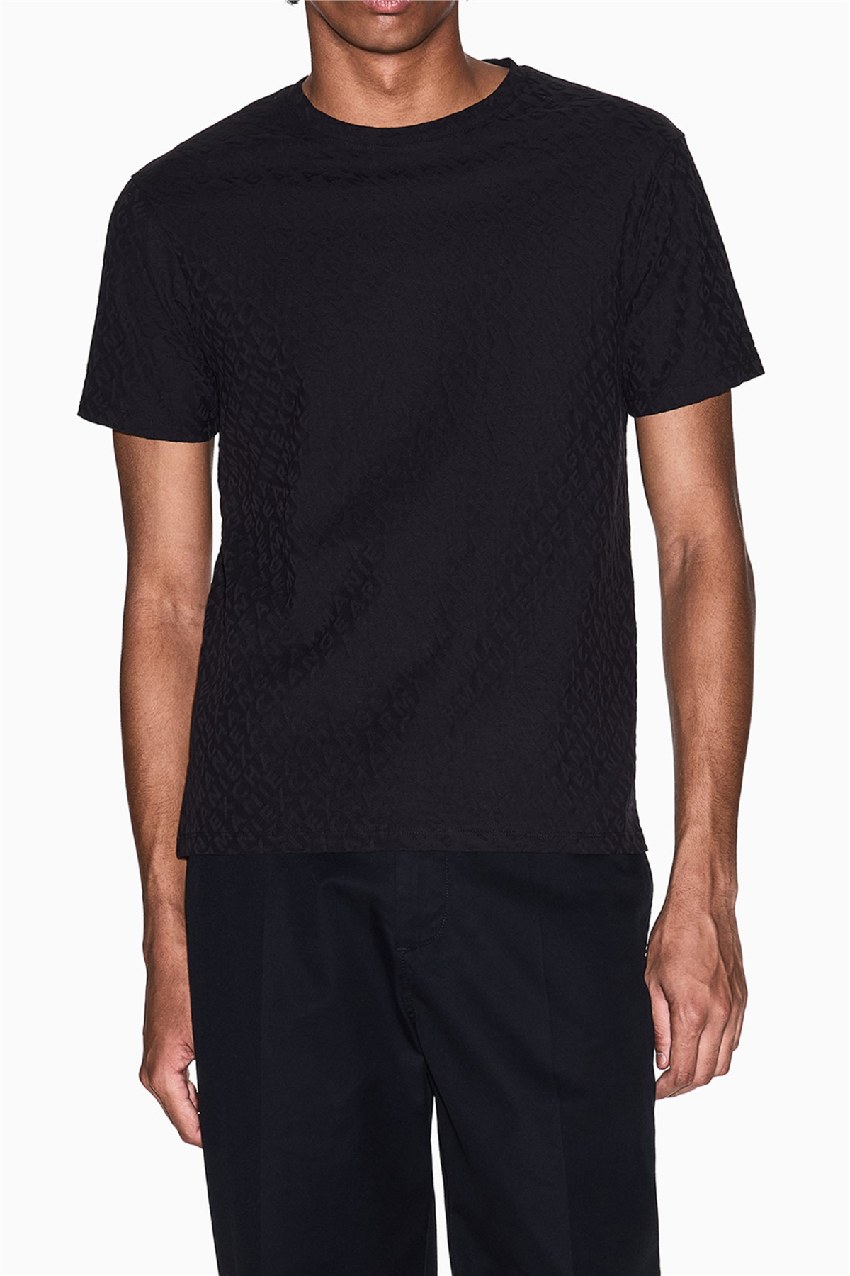 تی‌شرت یقه گرد مردانه مشکی آرمانی اکسچنج تی شرت Armani Exchange