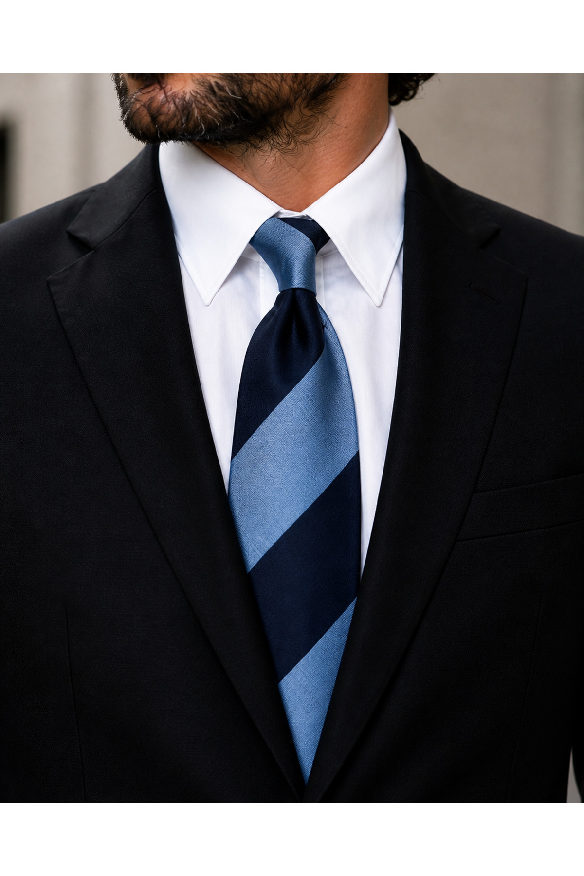 FABIO CASSEL Erkek Siyah Blazer Ceket, Slim Fit, Altın Düğmeli, Klasik Şık Tek Ceket görsel 3