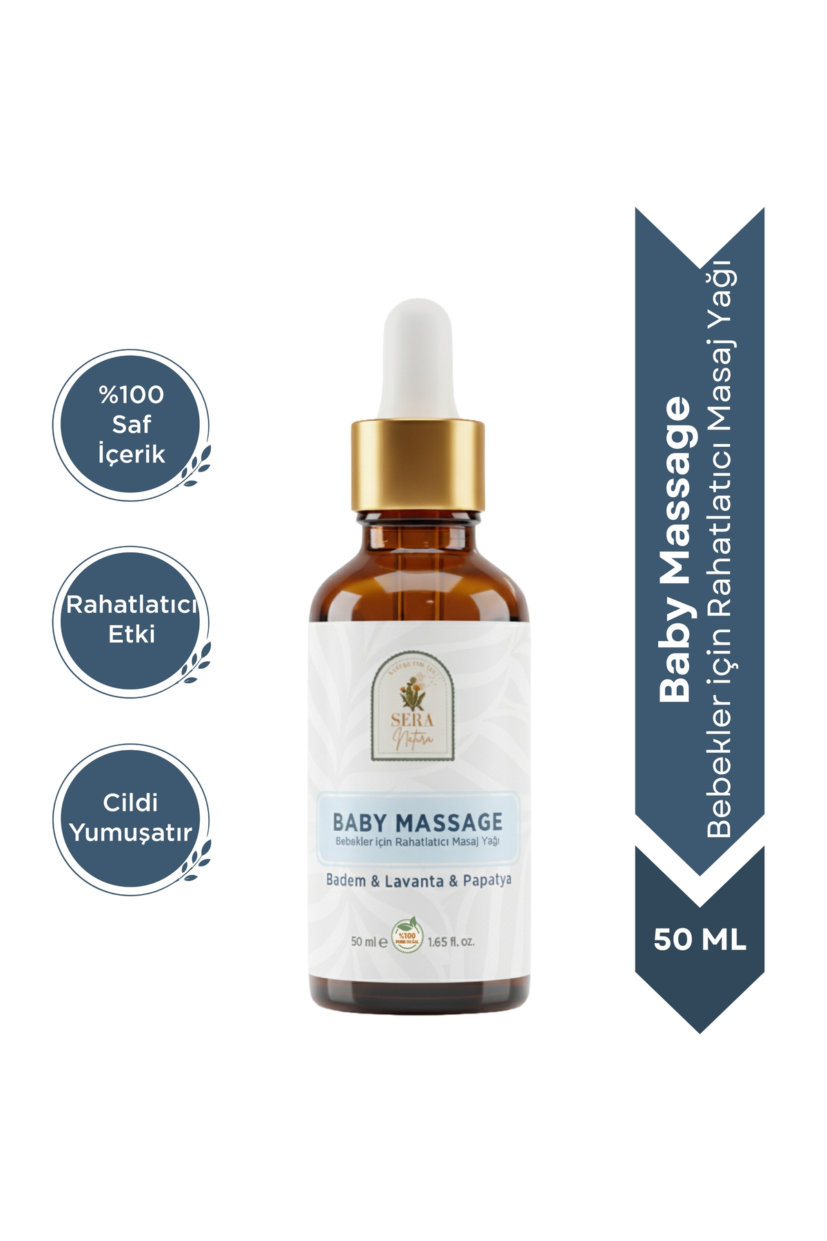 Sera Natura BABY MASSAGE Bebekler için Rahatlatıcı Masaj Yağı - Doğal Bebek Masaj Yağı | Badem, Papatya ve Lavantalı Bebek Bakım Yağı | Yenidoğan İçin Rahatlatıcı Masaj Yağı - Fiyatı, Yorumları