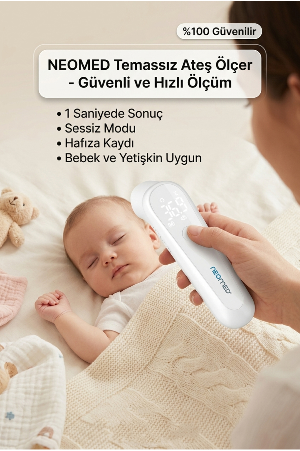 neomed DET-3019 Akıllı Mesafe Sensörlü Hızlı Ölçüm Temassız