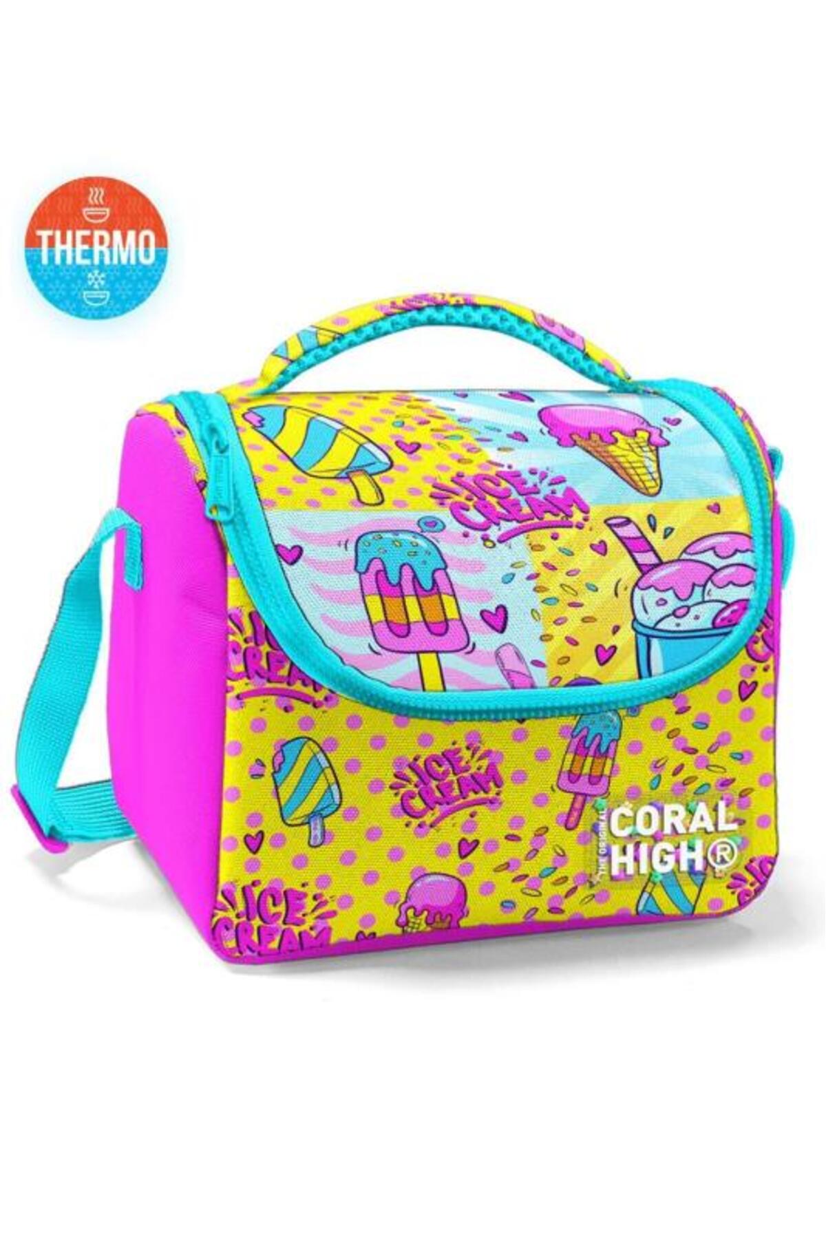 Kids Mixed Ice Cream Patterned Thermo Lunch Bag 11878