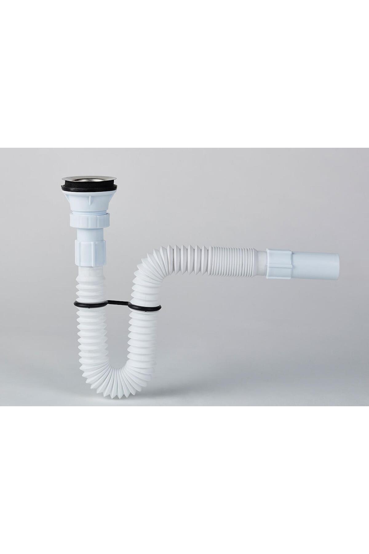 JAPAR Körüklü Lavabo Evye Mutfak Sifonu 32lik Çıkışlı 1 1 /4 50603