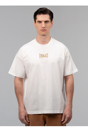 Everlast TM0133 112-Boxing Heritage Oversize Beyaz Bisiklet Yaka Düz Erkek T-...
