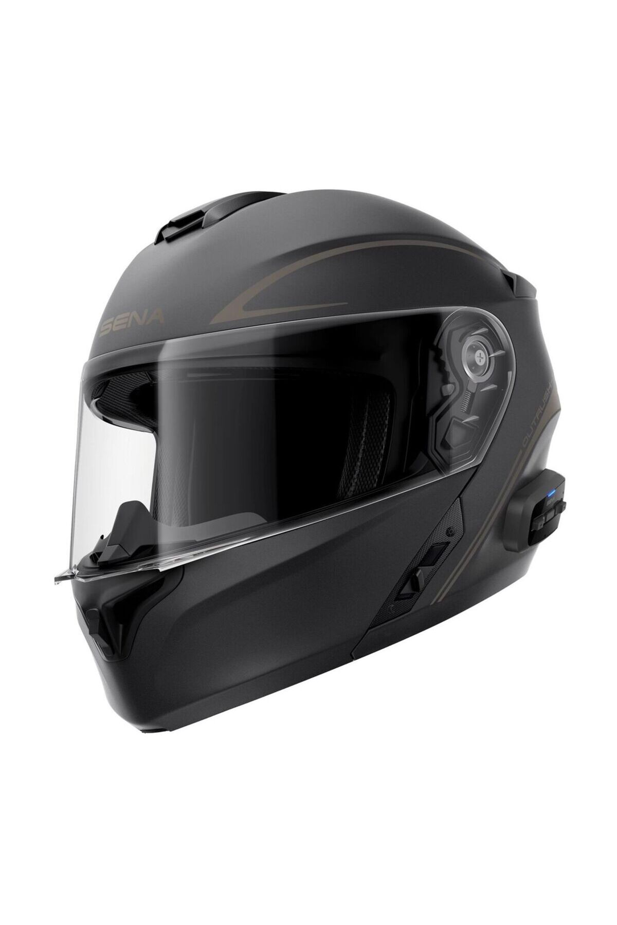 ★稀少・美品★Super Frankarette, Xenarf2.8、45mm Sena Outrush R 2206 Çene Açılabilir Akıllı Kask Mat Siyah - Fiyatı