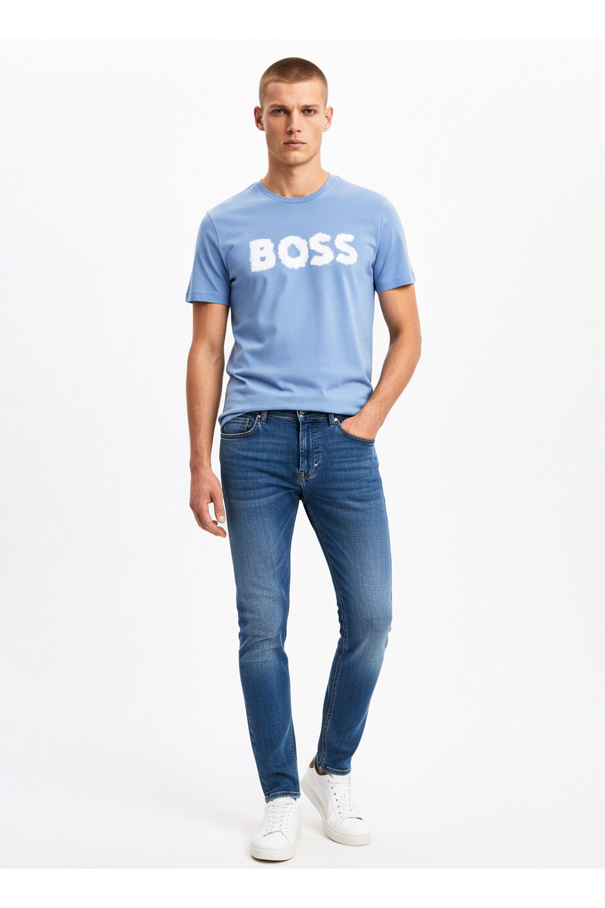 تیشرتمردانهBOSSآبی