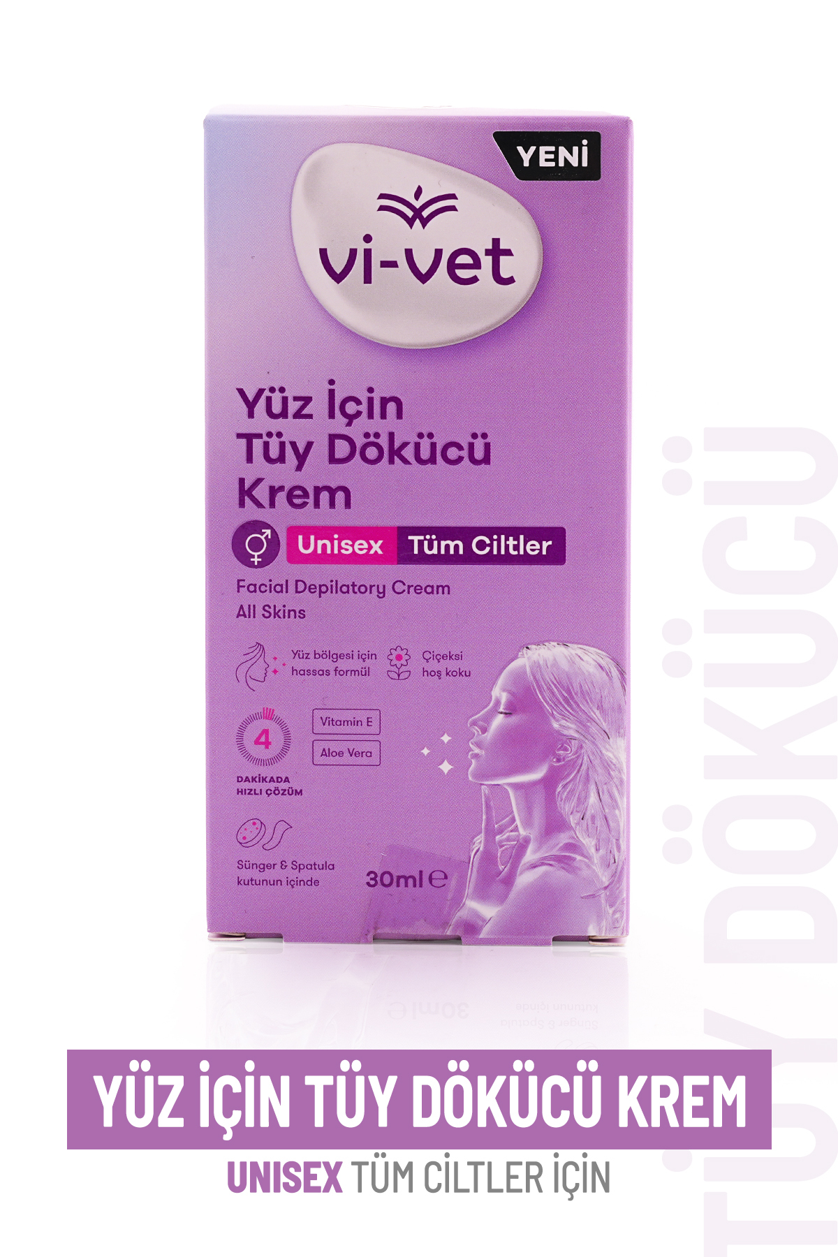 Vi vet Vi - vet Yüz için Tüy Dökücü Krem 30 ml - Fiyatı, Yorumları