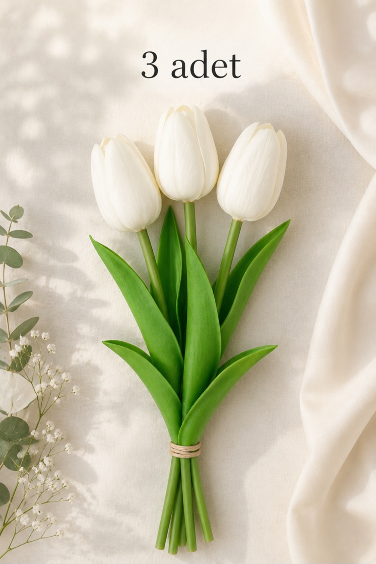 Artificial Wet Bouquet Real Texture White 5 Pieces – Indoor Plants – Indoor Plants