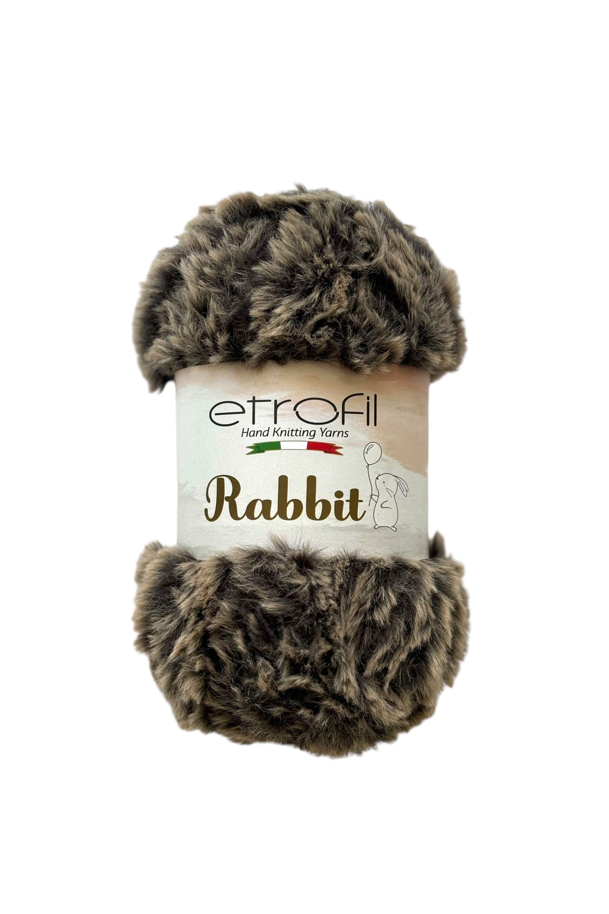 Rabbit Knitting Rope Grey Brown 100% Polyester 100g 65m (70714)