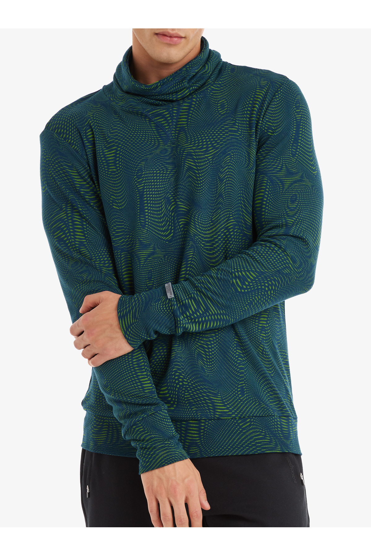Erkek Termal Sweatshirt 2. Seviye 30703 - Yeşil — سبز TYC7556C637530FB00 — تصویر 2 از 3