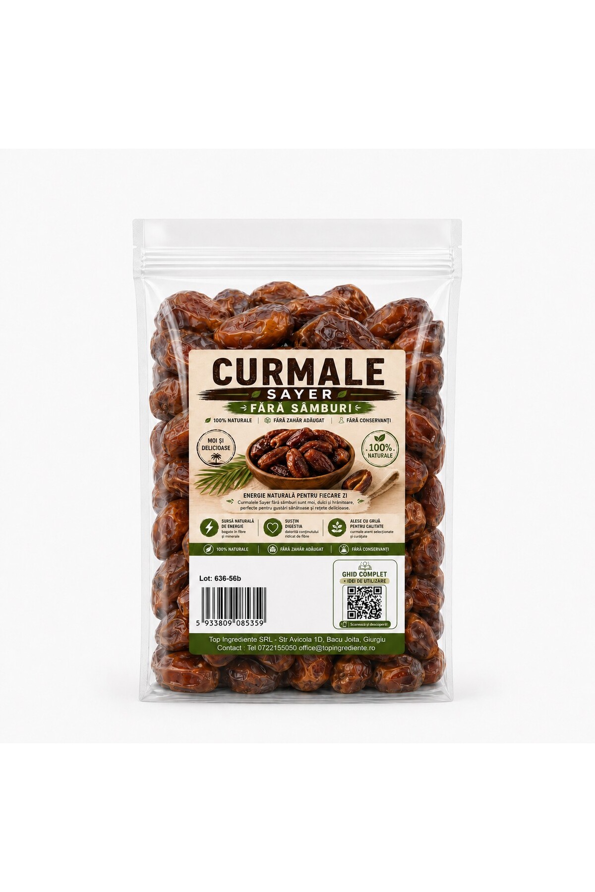 Top Ingrediente Curmale Fara Samburi Sayer – Dulci, Naturale, - 1KG