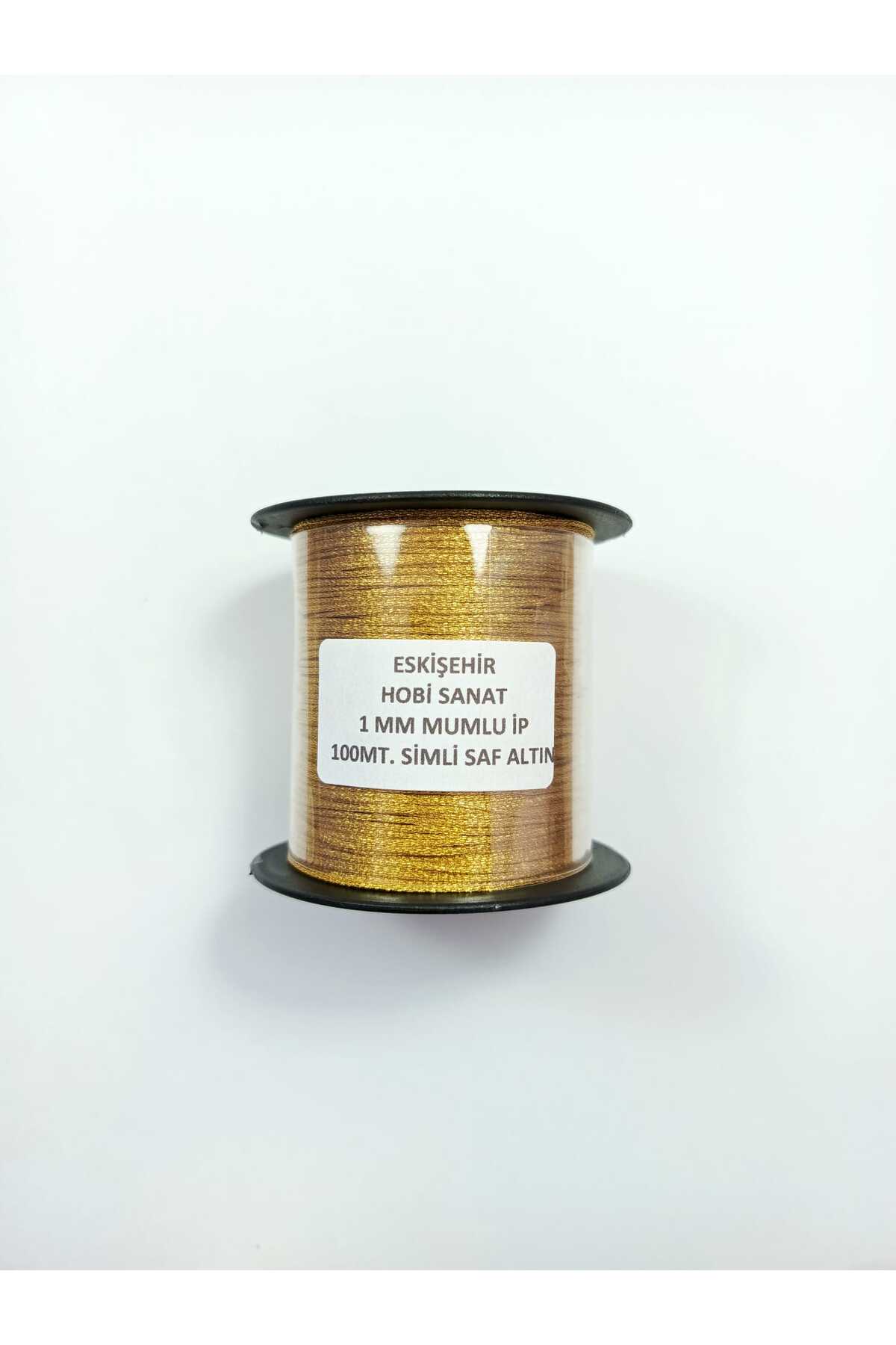 1.0 Mm 100 Meters Silvery Pure Gold Yellow Color Waxed rope Saddle Leather Sewing Necklace Jewelry Design Bracelet rope