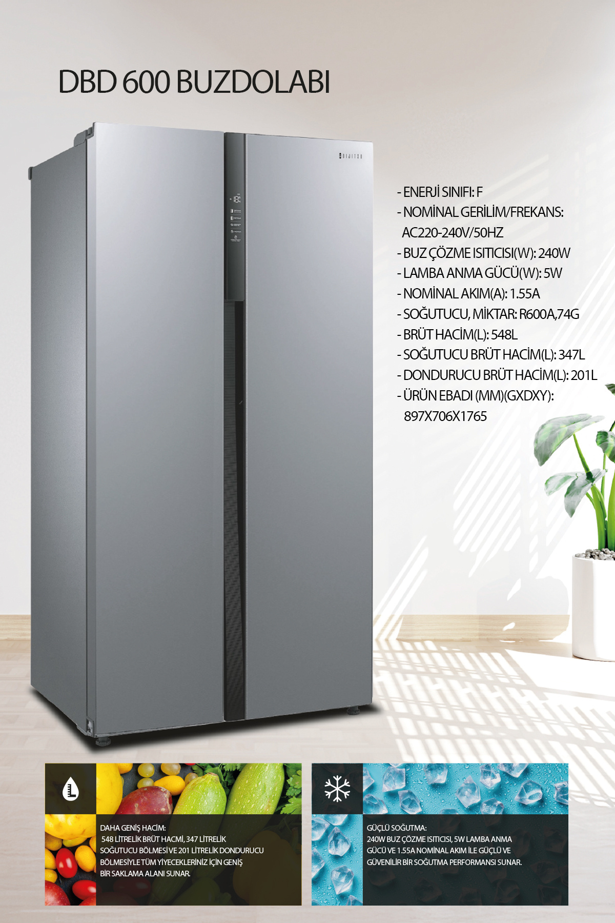 Dijitsu DBD600 Buzdolabı - Fiyatı, Yorumları