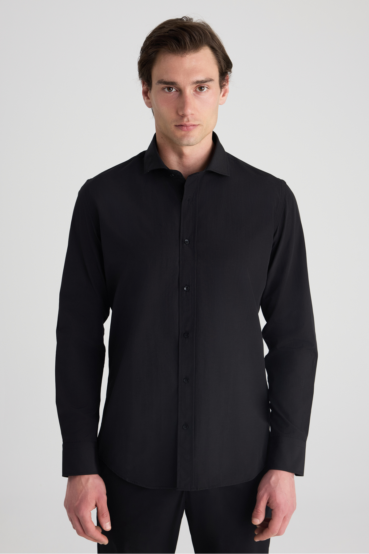 D'S Damat Ds Damat Slim Fit Siyah Nano Care Gömlek — مشکی 5HF02ORTSG01