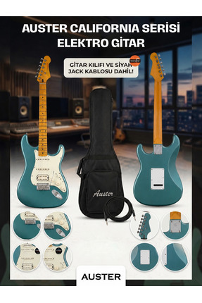 Auster AS100PRO Profesyonel Elektro Gitar - (Nota Müzik Okulu)