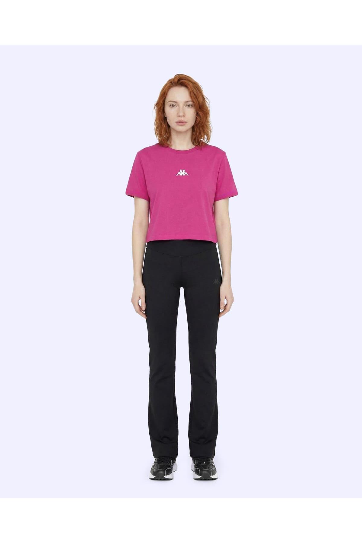 Kappa Khloe Tshirt Kadın Fuşya Pembe Slim Tişört görsel 3