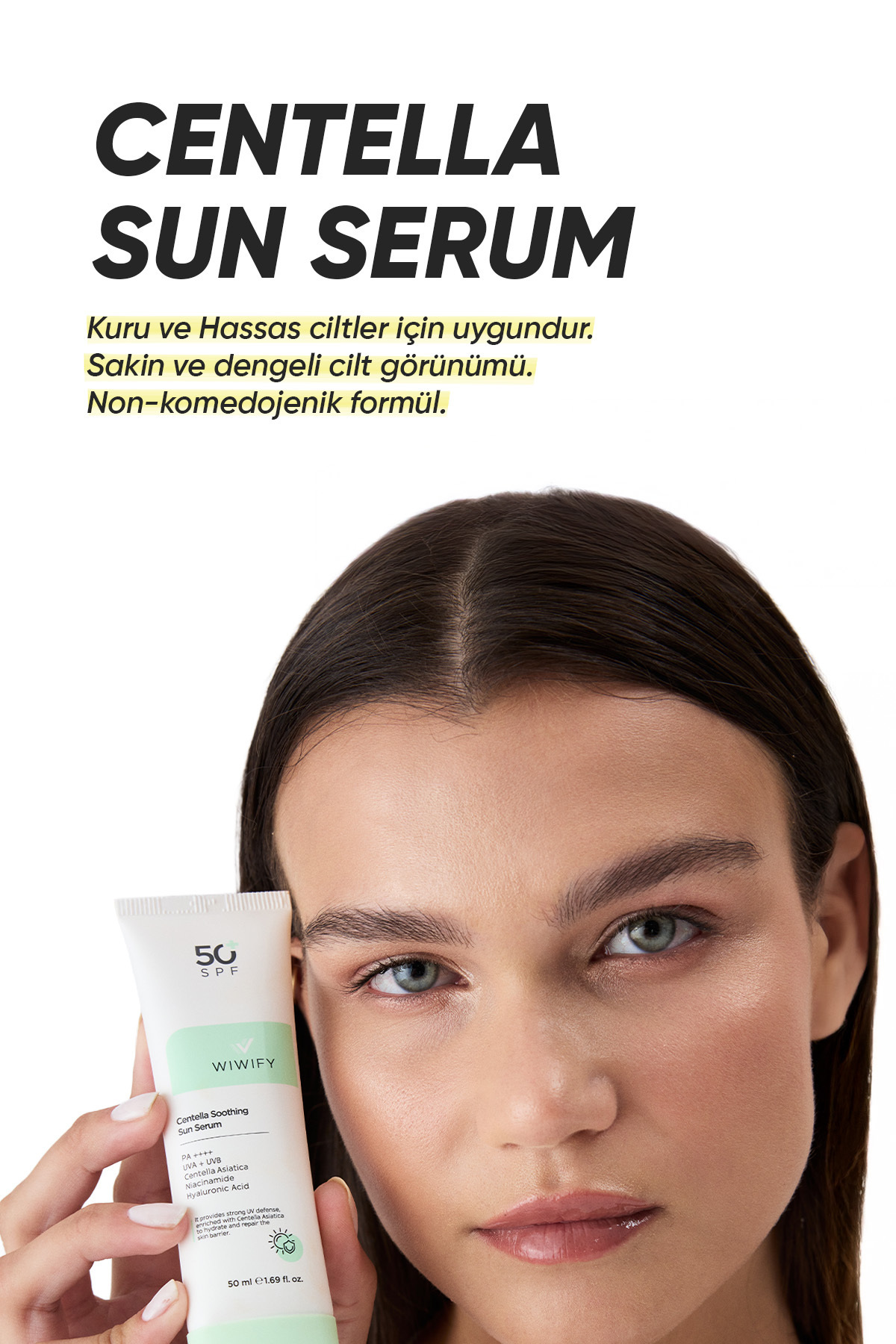 Yatıştırıcı Onarıcı Yüksek Korumalı Centella Soothing Sun Serum Spf 50+ Pa++++ 50ml Güneş Kremi — 112 — تصویر 5 از 7