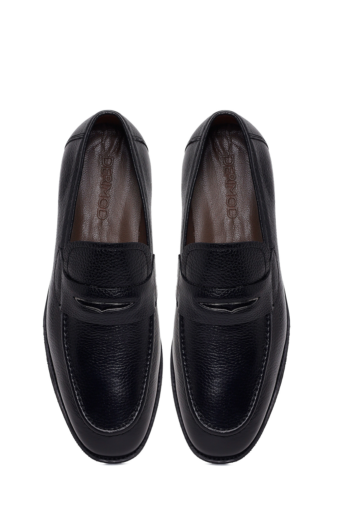 Derimod Erkek Siyah Deri Klasik Loafer 26SFD6014FT görsel 4