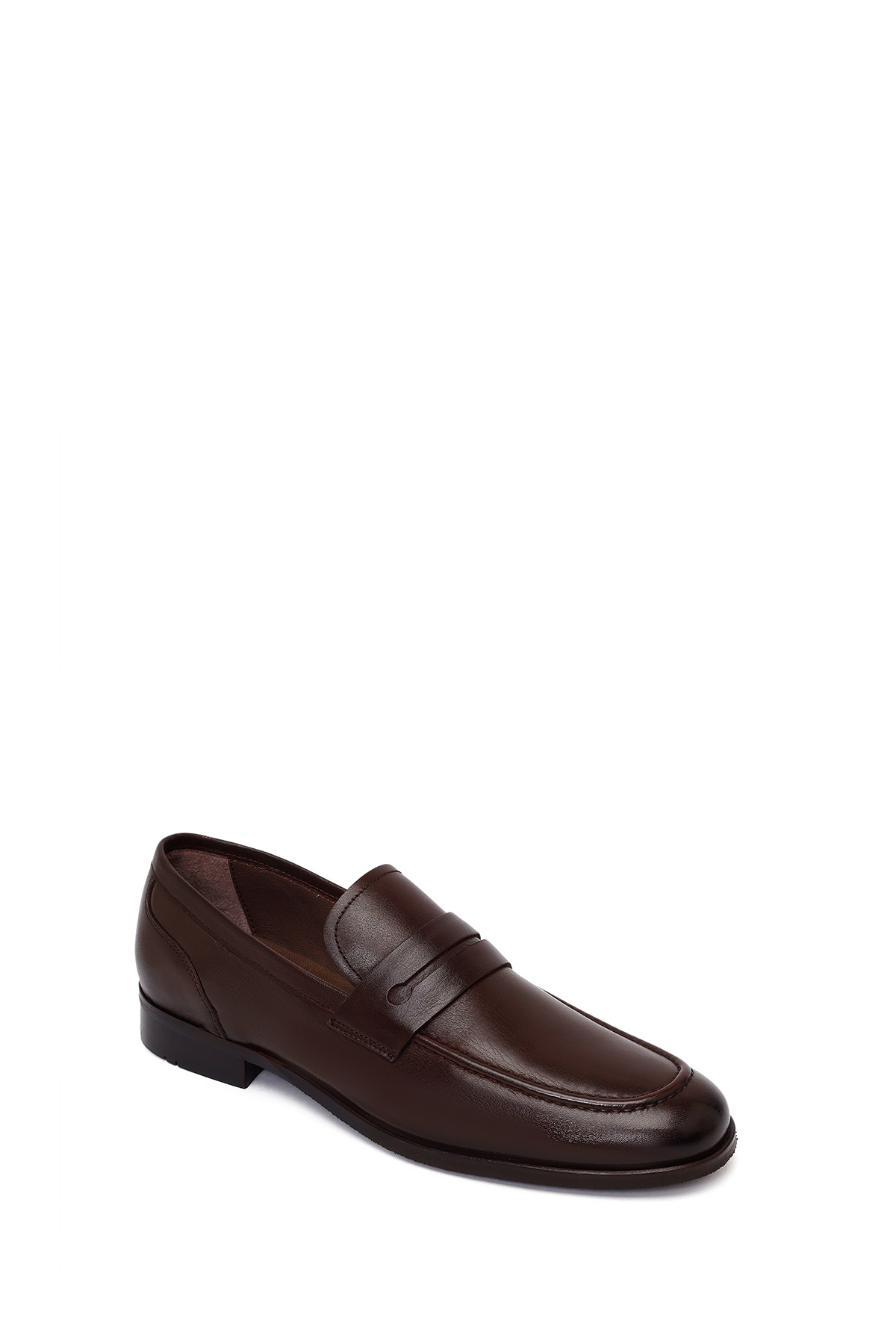 Derimod Black Erkek Kahverengi Deri Klasik Loafer 26SFD602718 görsel 7