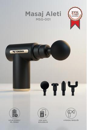 Torima Masaj Aleti Titreşimli Şarjlı 30W Güçlü Motor 4 Başlıklı Kas Masaj Tab...