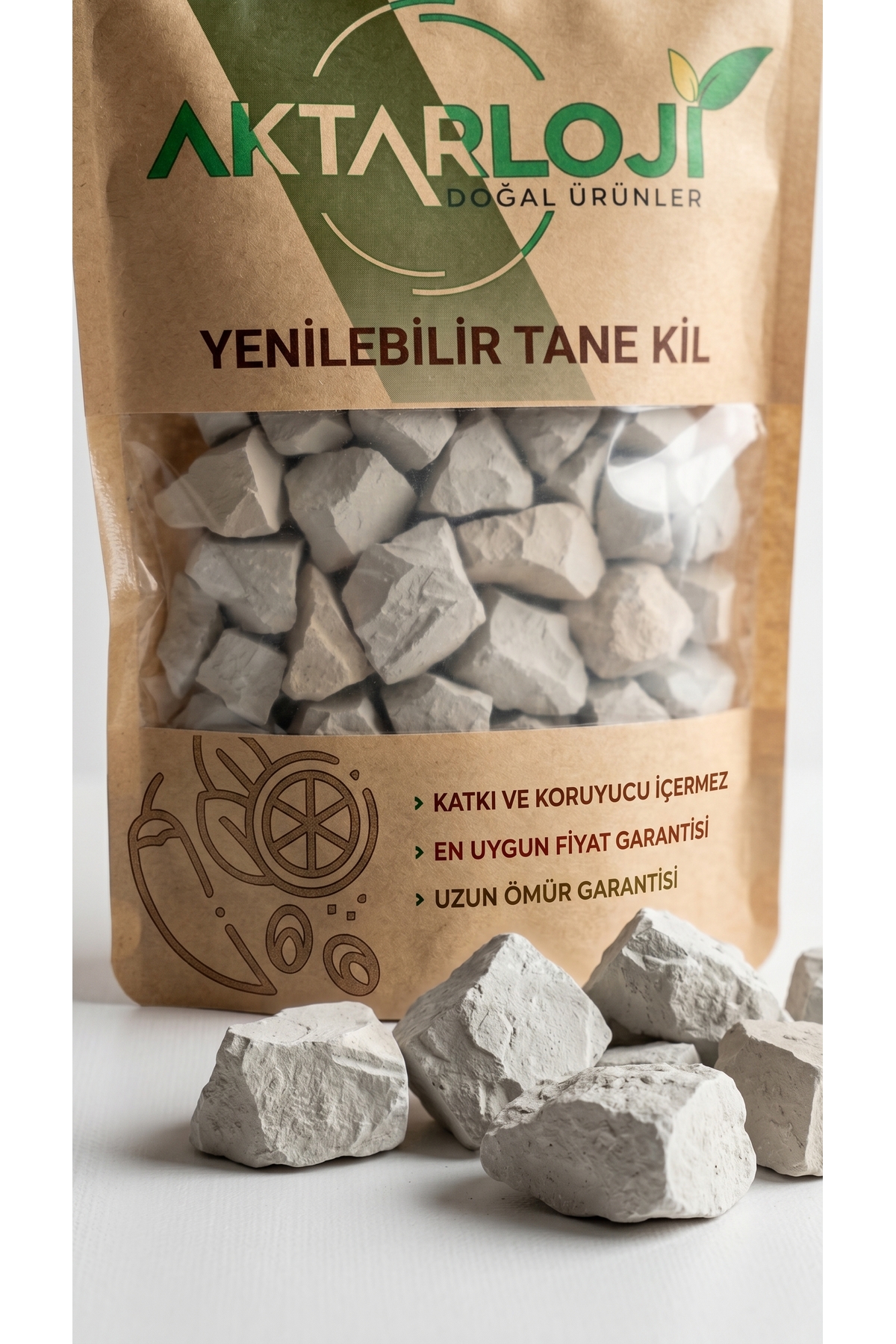 150 Gr Doğal Tane Kil Yenilir Taş Kil Yeşil — A1-Tane-Kil-150-gr — تصویر 6 از 8