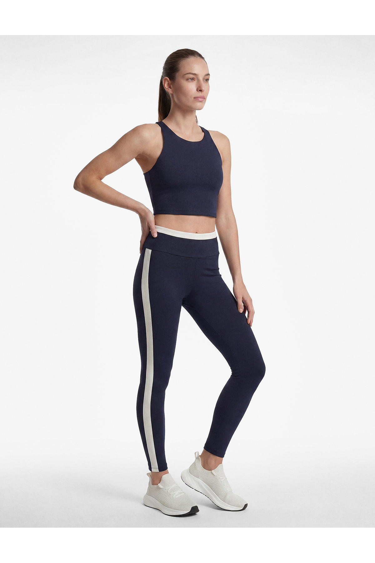 Koton Biyeli Yüksek Bel Slim Fit Spor Tayt görsel 2