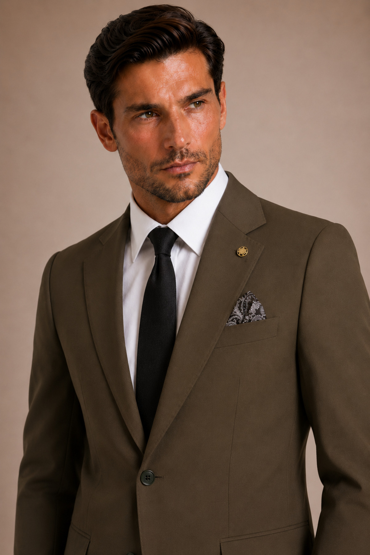 The Tailor Classics Erkek Klasik Takım Elbise - Düz Erkek Ceket Pantolon görsel 6