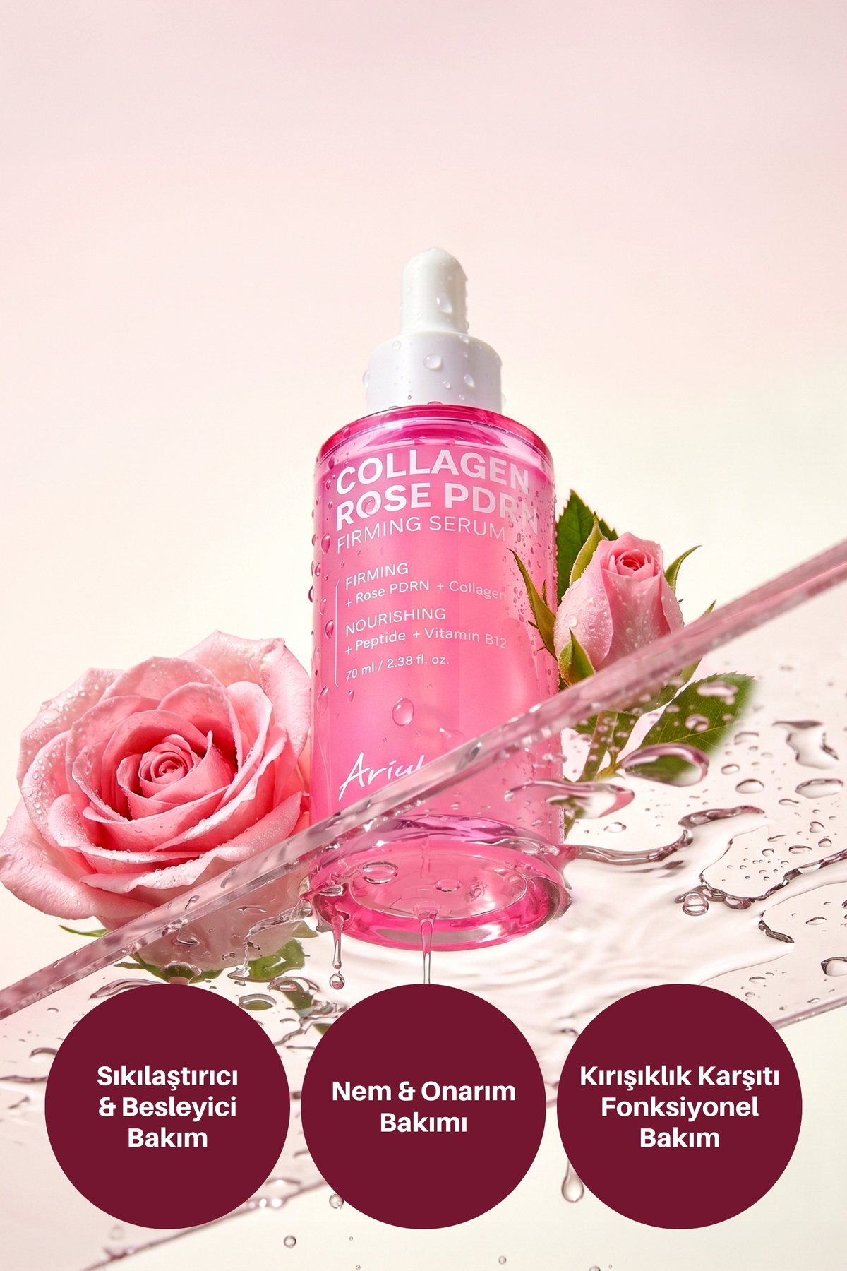 Collagen Rose PDRN Firming Serum - Gül PDRN & Kolajen Sıkılaştırıcı Serum — ARL-7D-16-M-N — تصویر 2 از 8