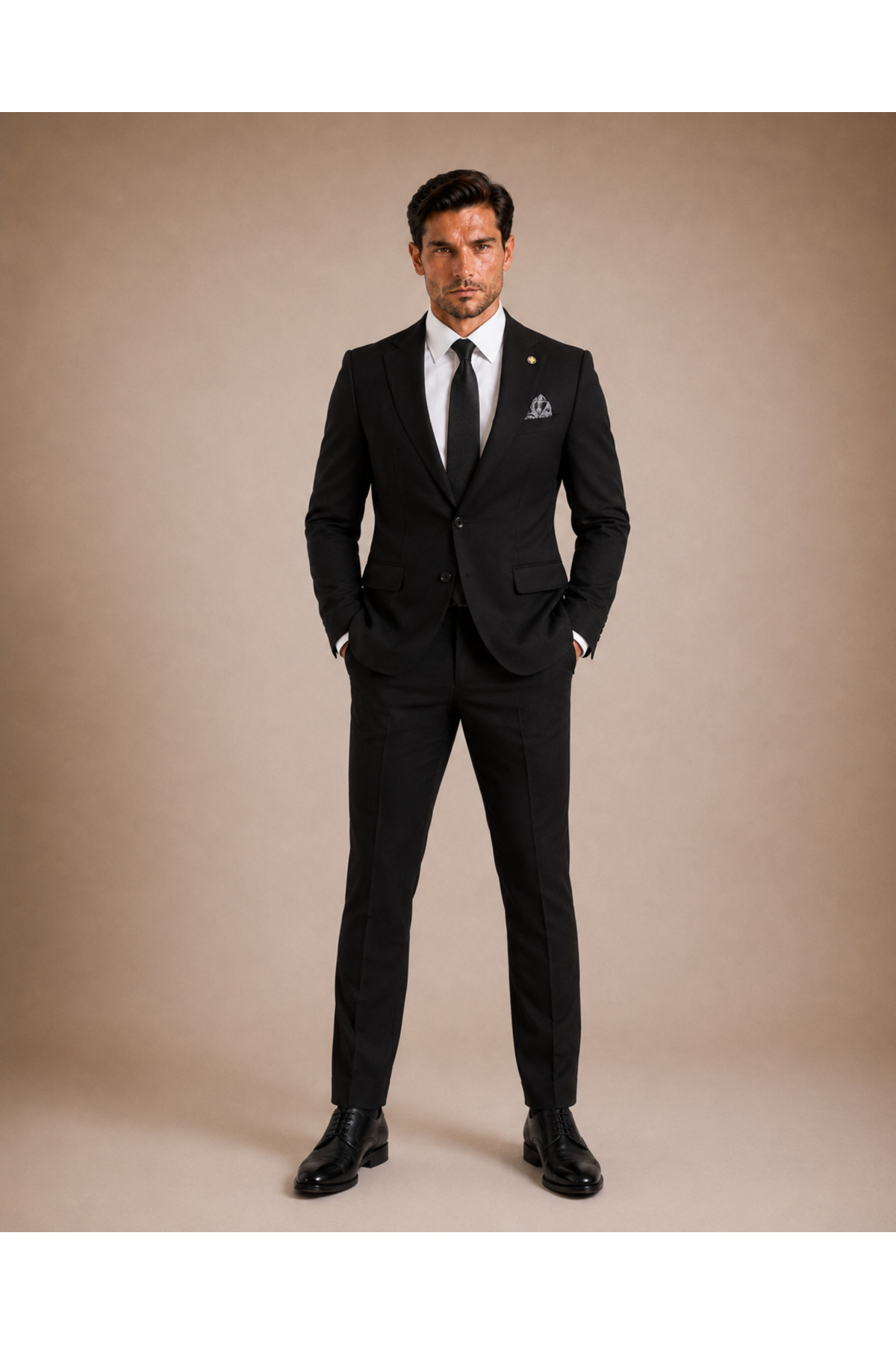 The Tailor Classics Erkek Klasik Takım Elbise - Erkek Pantolon Ceket - Dikiş Detaylı Çift Yırtmaçlı Takım Elbise görsel 3