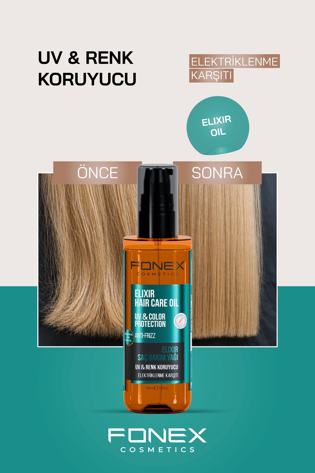 Hair Care Oil Elixir 100 ML — رنگارنگ QQECGBJS3D — تصویر 3 از 4