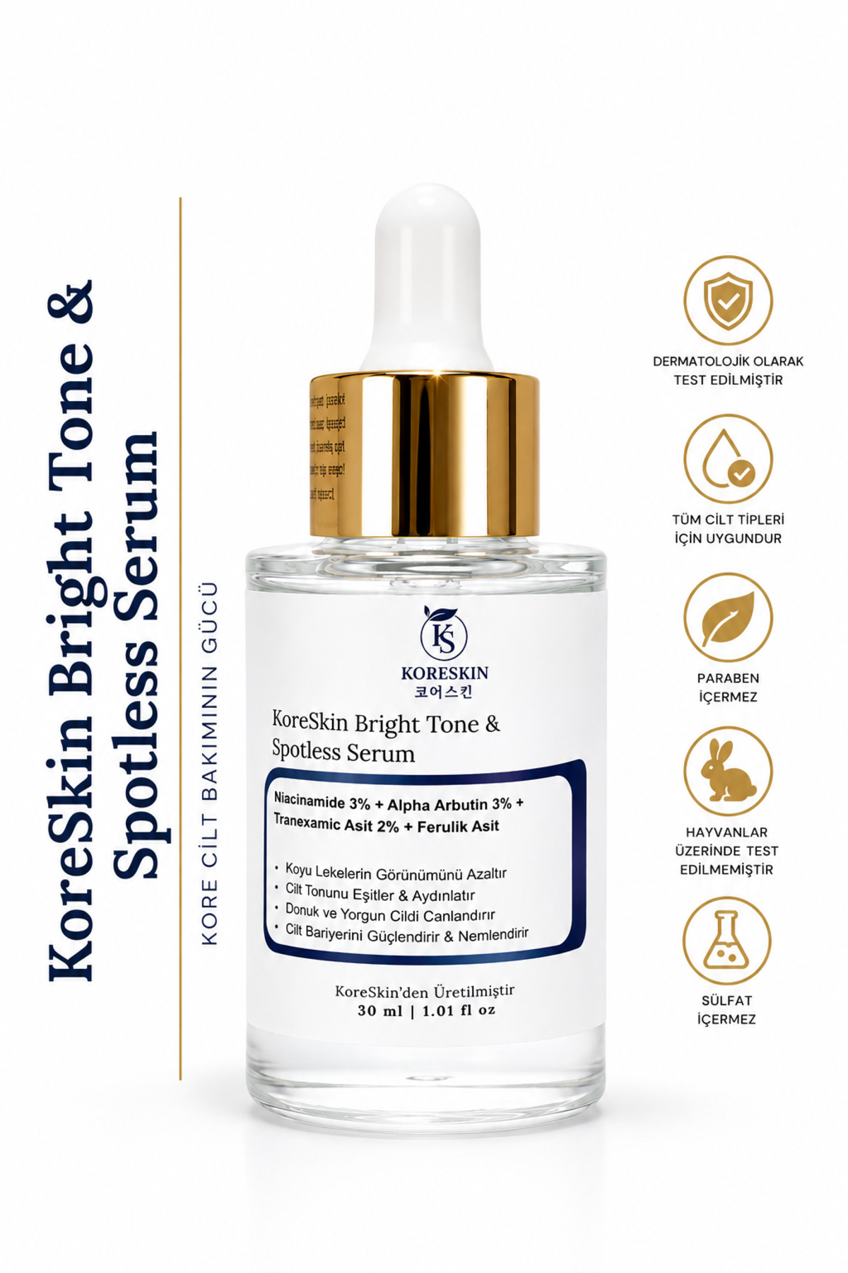 Leke Karşıtı & Traneksamik Asit 2% Cilt Tonu Eşitleyen Aydınlatıcı Cildi Serum Alpha Arbutin 30m — 06
