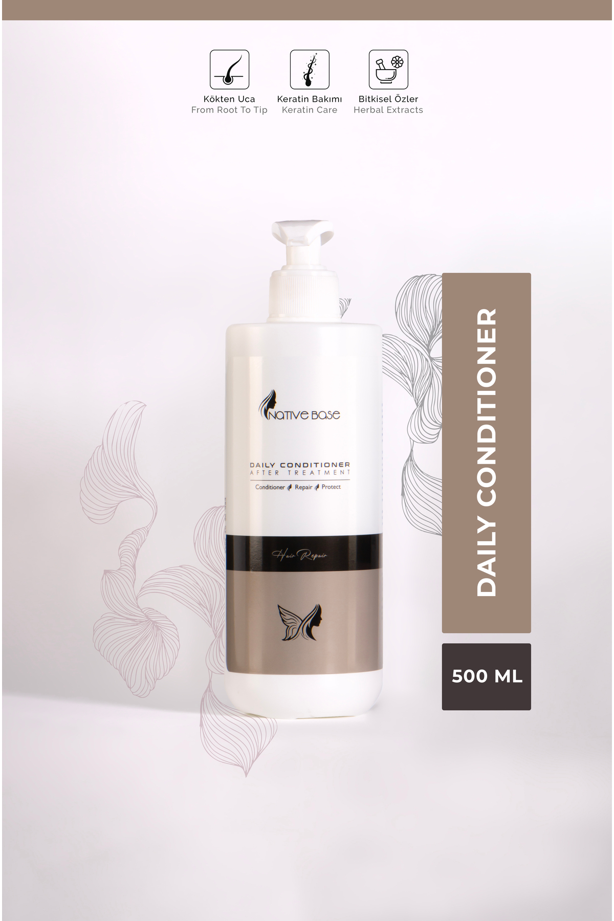 Native Base Daily Conditioner Keratin Sonrası Günlük Saç Kremi 500 Ml — NBDC500ML