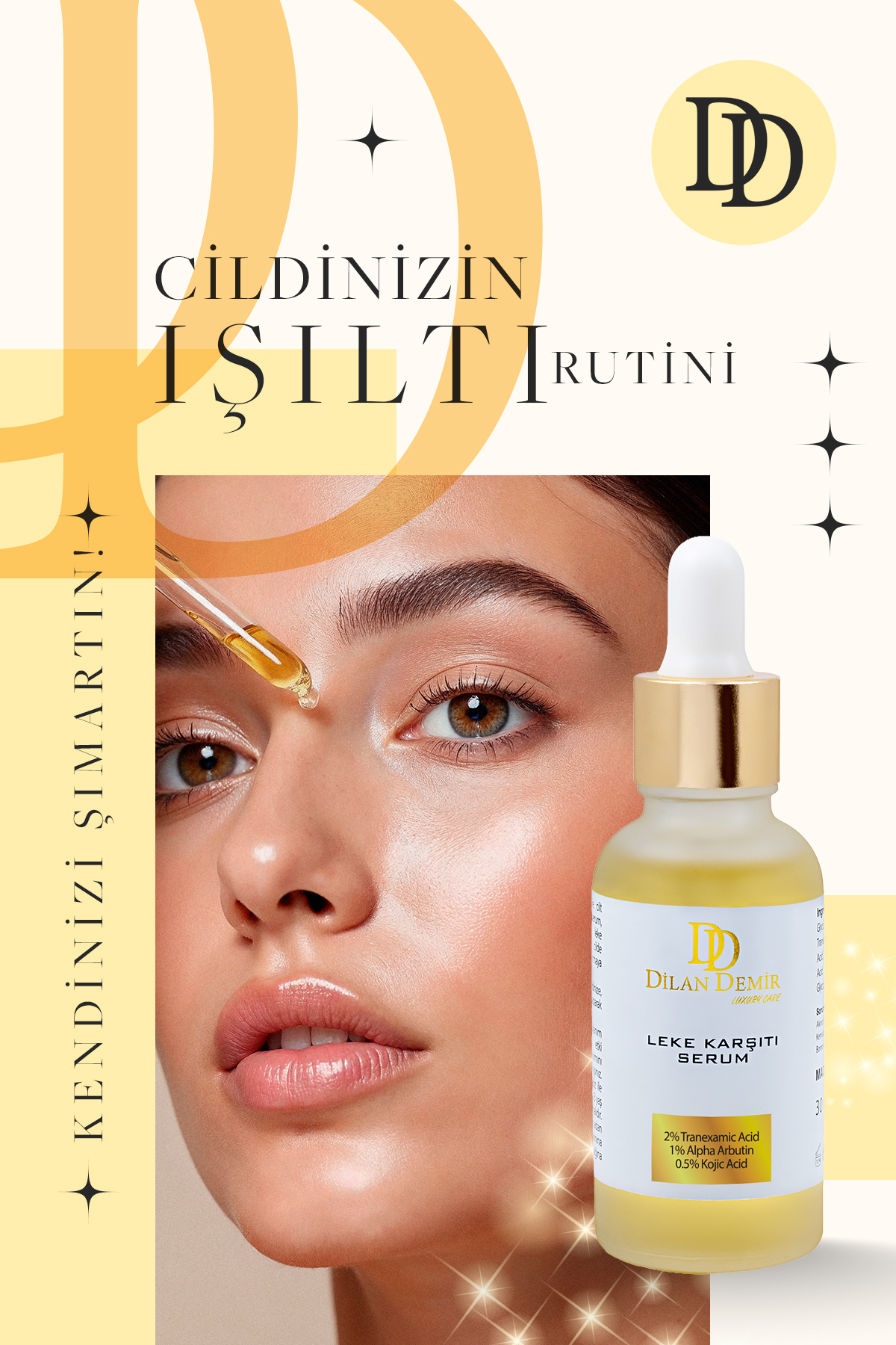 Cilt Bakım Serumu Ton Eşitleyici, Aydınlık Görünüm Destekleyici 30 ml — Dl01 — تصویر 6 از 7