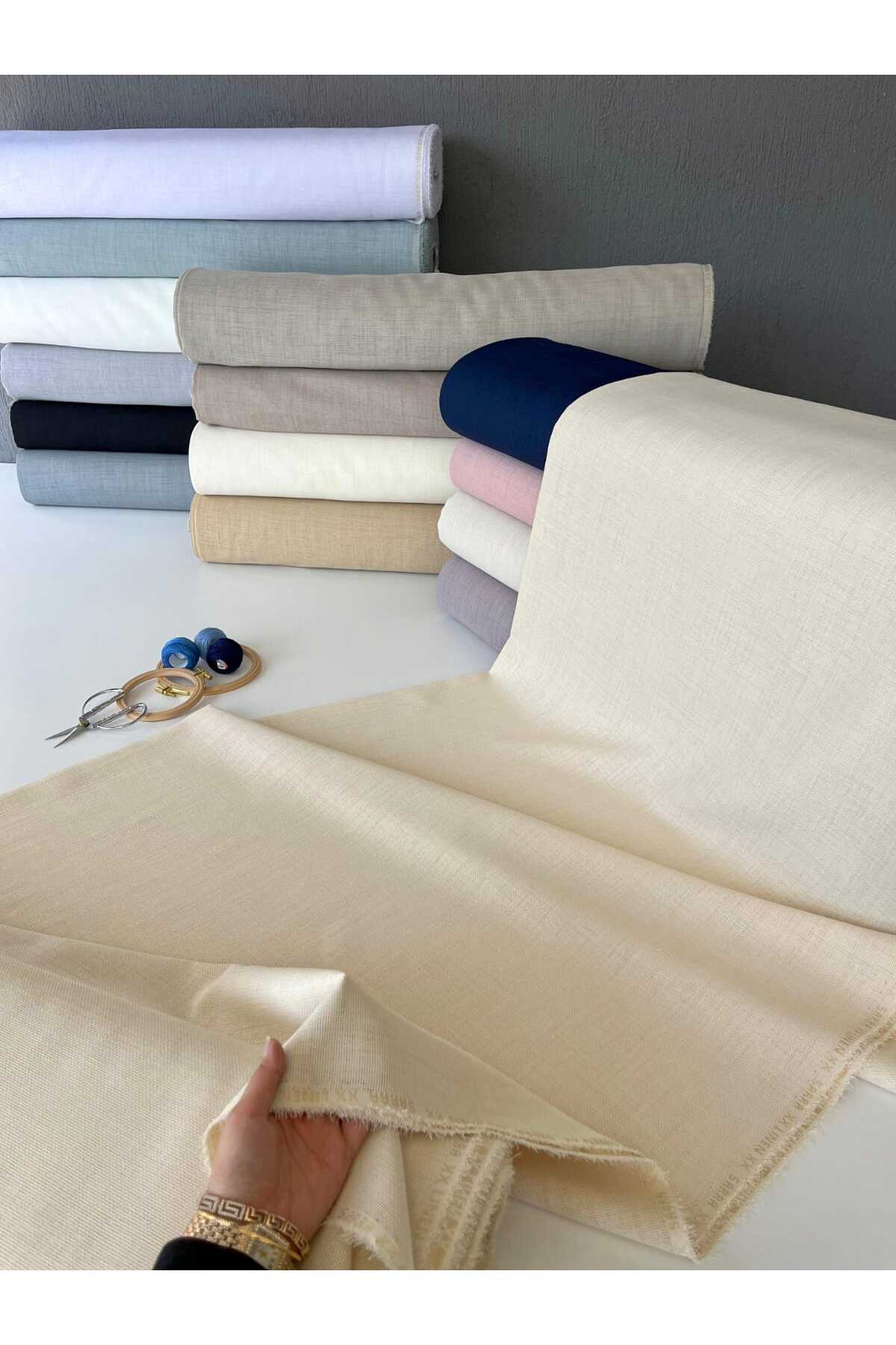 Linen Plain Fabric,linen Ethamine,punch and Board Fabric - No.4 Light Beige