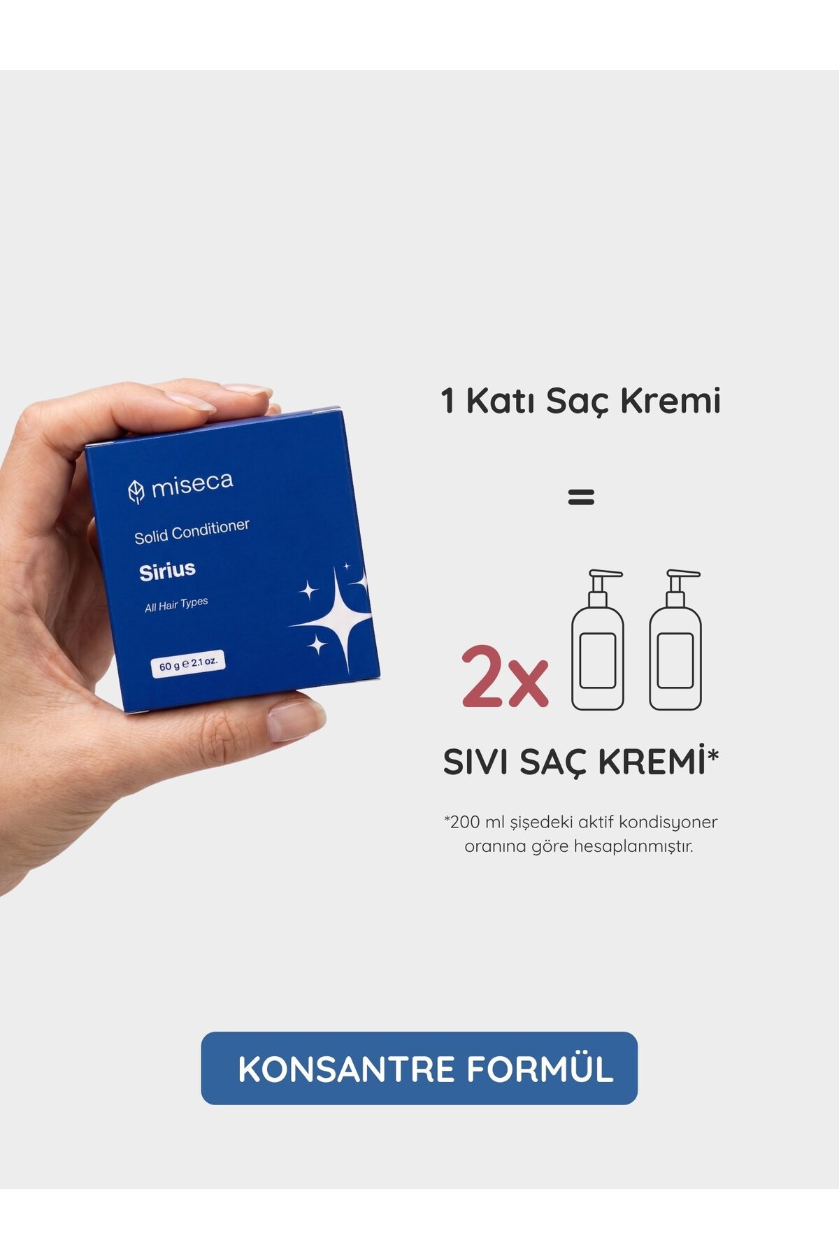 Sirius Katı Saç Kremi 60 G | Hindistan Cevizi, Tatlı Badem Yağı ve Biberiye — SB-SSC — تصویر 4 از 6