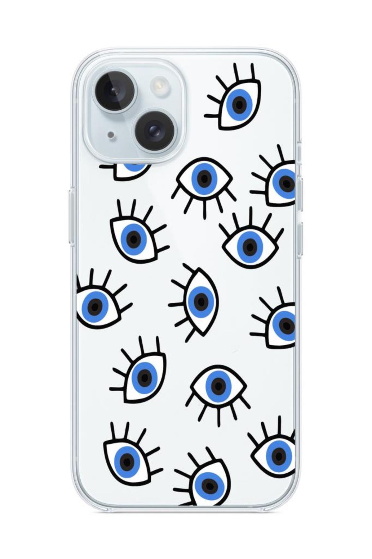 Iphone 15 Compatible Patterned Clear Silicone Case