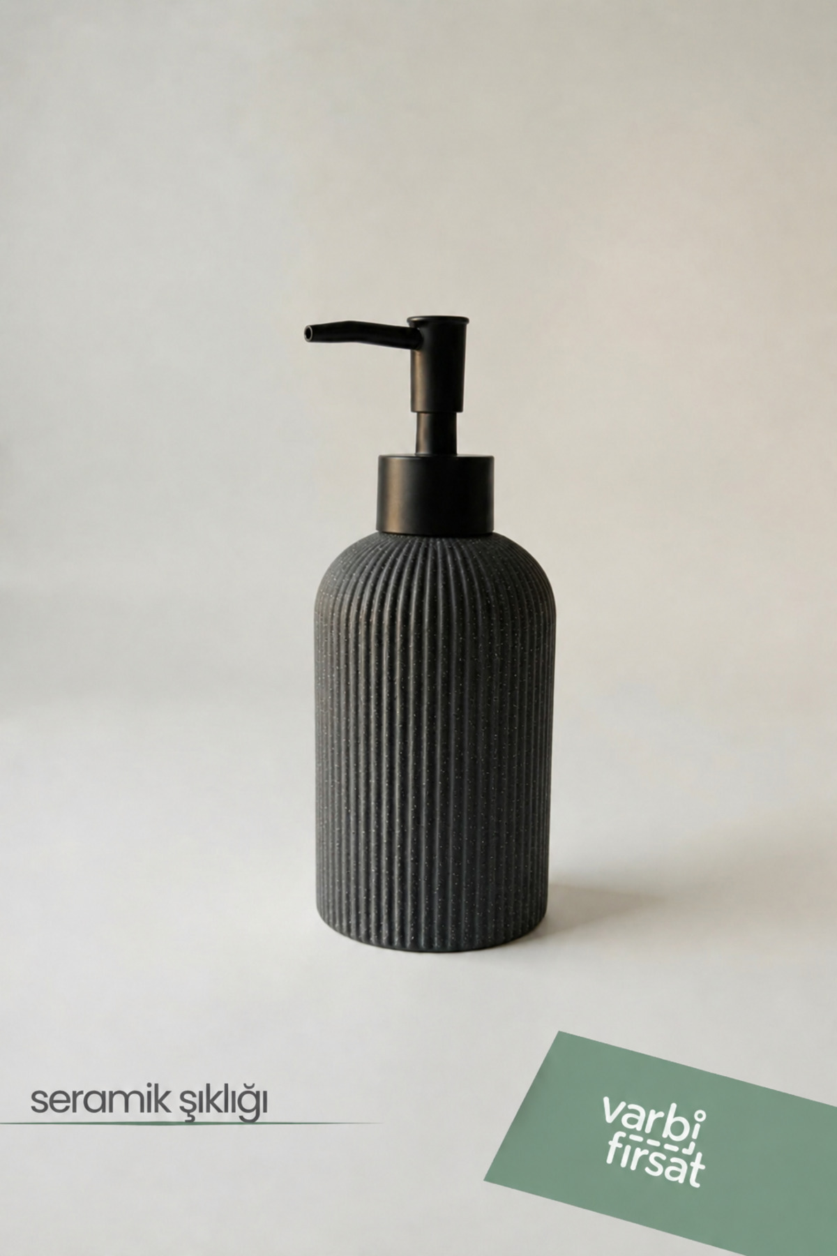 Modern Patterned Ceramic Soap Dispenser 180 ml